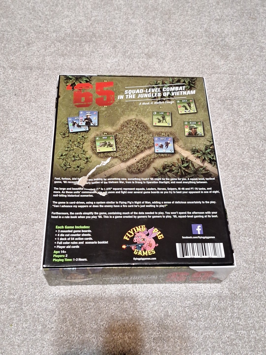 Flying Pig Games 65 Squad Level Combat in Vietnam Unpunched Complete