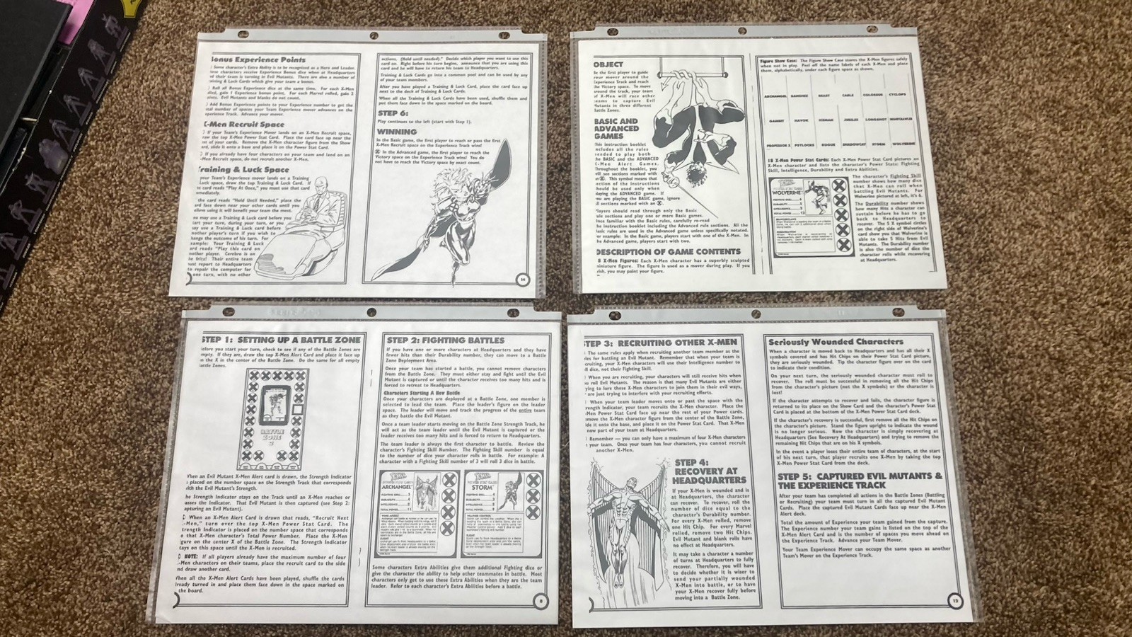COMPLETE Uncanny X-Men Alert Adventure Game 1992 Pressman Board Game