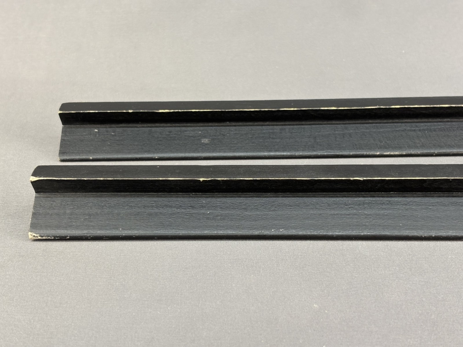 Lot of 4 – Vintage Elco 16″ Traditional Mahjong Wood Tile Racks, Black (15H)
