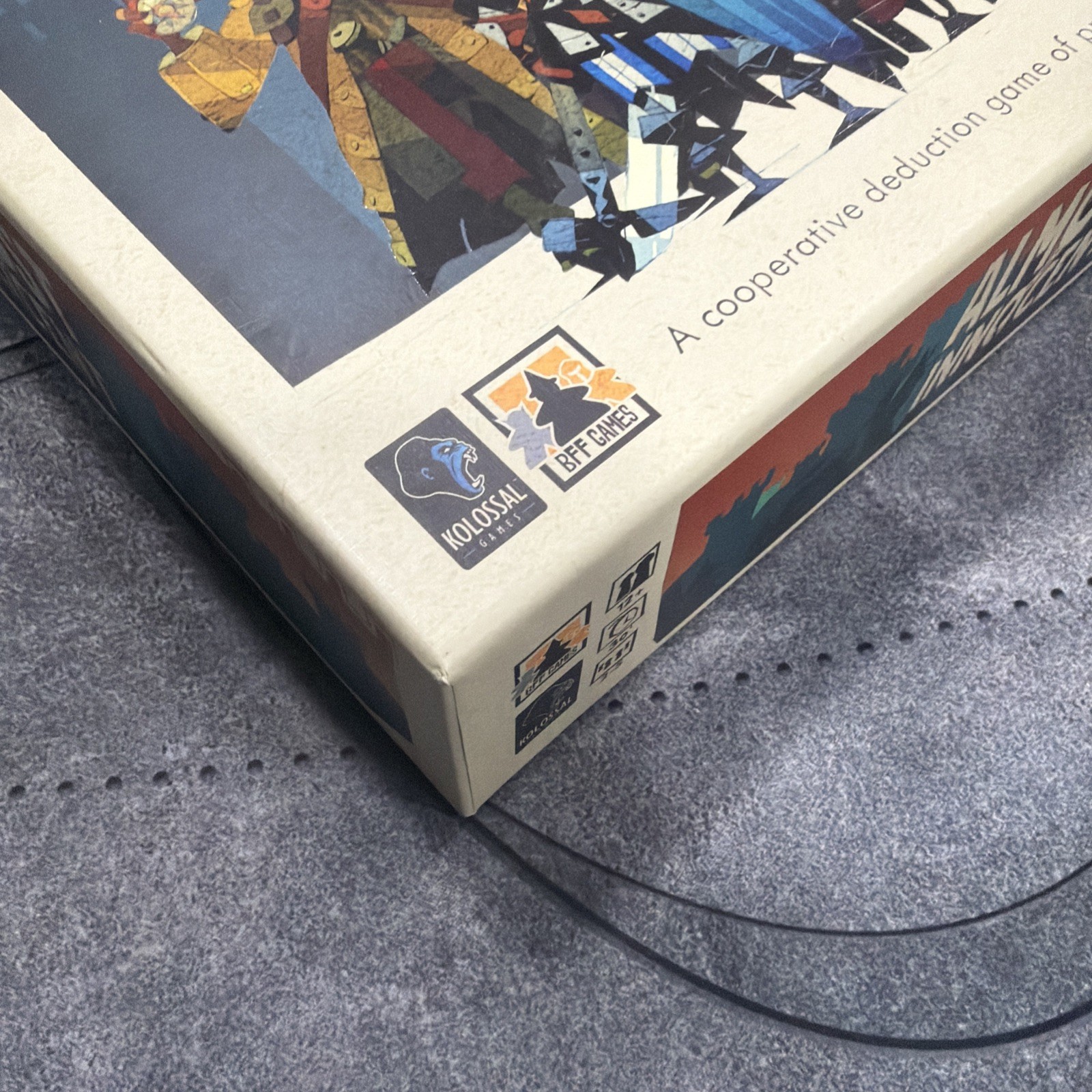 Almost Innocent Board Game Kickstarter Deluxe Edition BFF Kolossal Games Unplaye