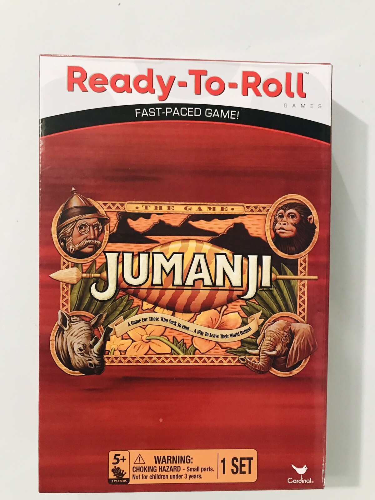 Jumanji Ready To Roll Games Age 5+ Fast Paced Game by Cardinal Travel Size