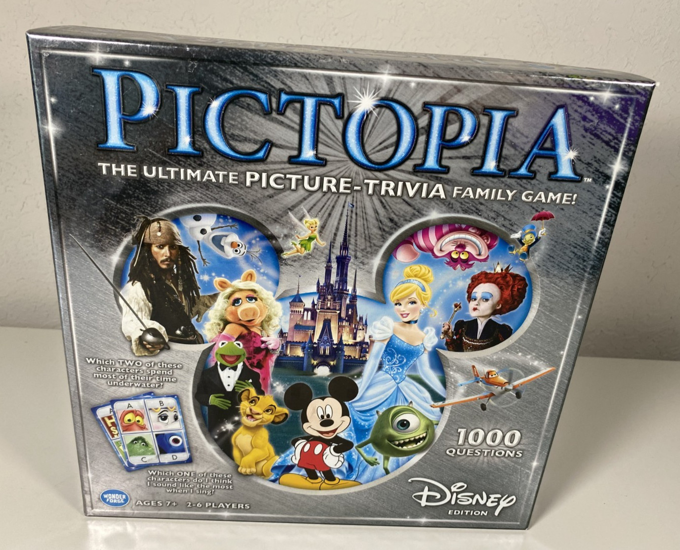 New Sealed Pictopia Disney Edition-Picture Trivia Family Board Game Wonder Forge