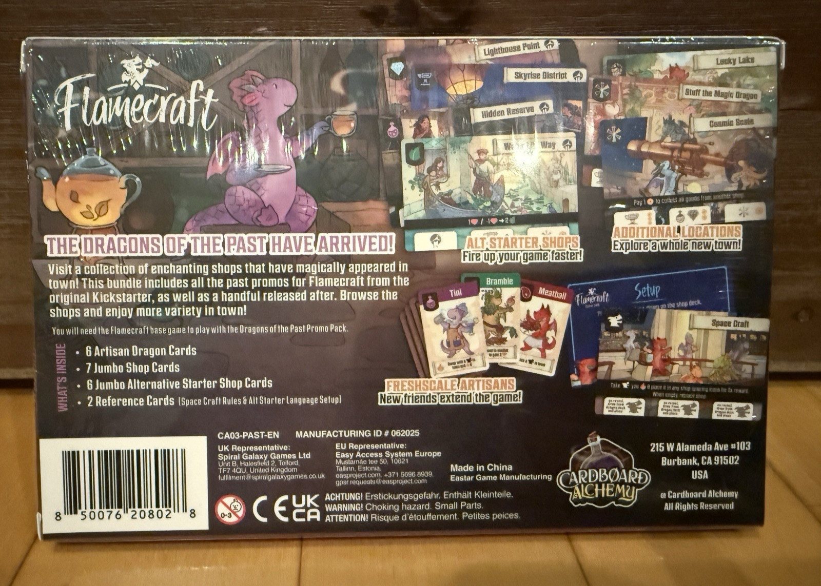 New Flamecraft Kickstarter Exclusive Dragons of the Past Promo Card Pack