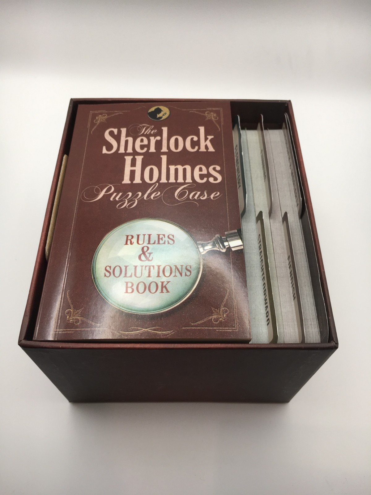 Sterling Sherlock Holmes Puzzle Case Game (120 Enigmas) w/ Box – Complete