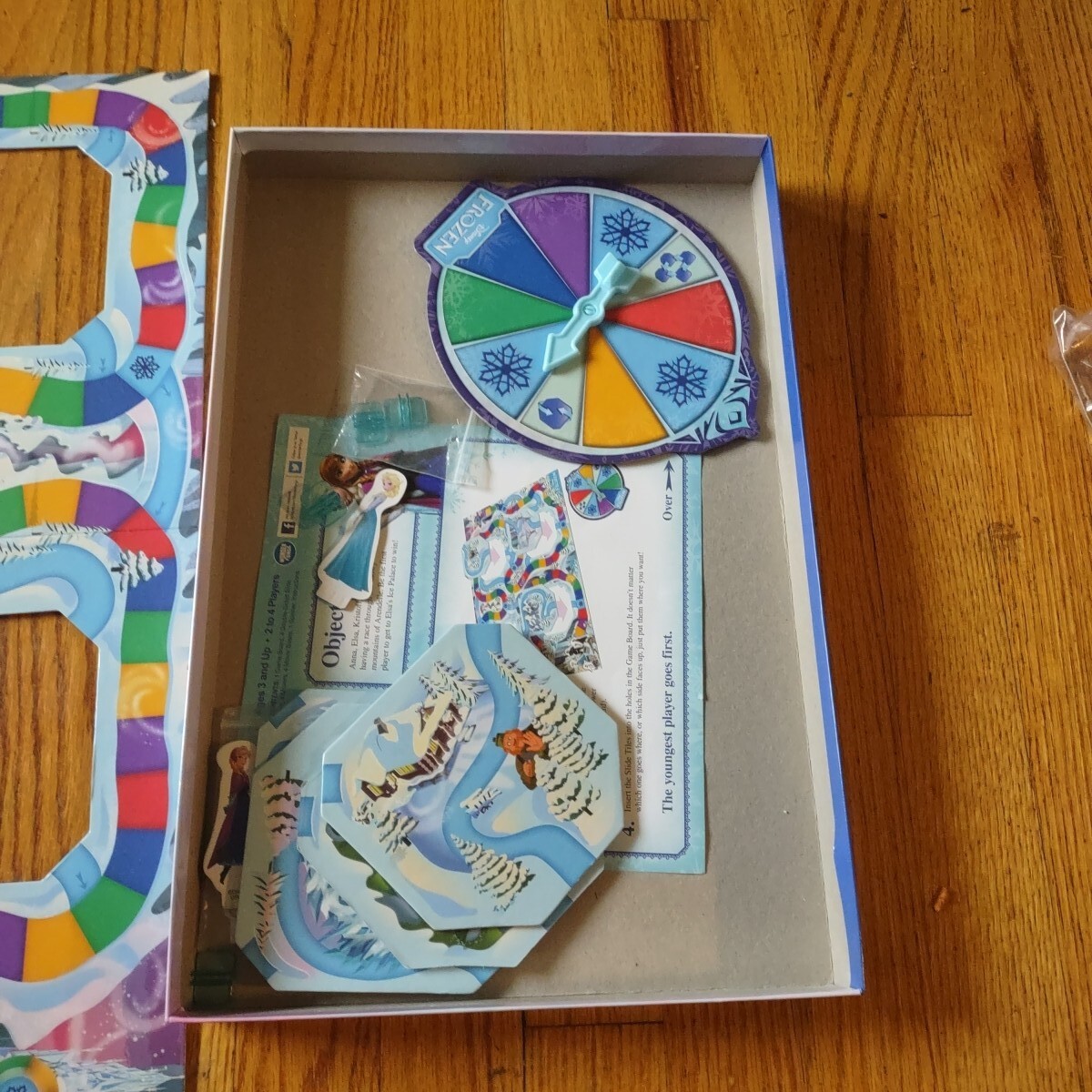 2014 DISNEY FROZEN SURPRISE SLIDES Board Game Elsa Anna Olaf Kristoff Complete