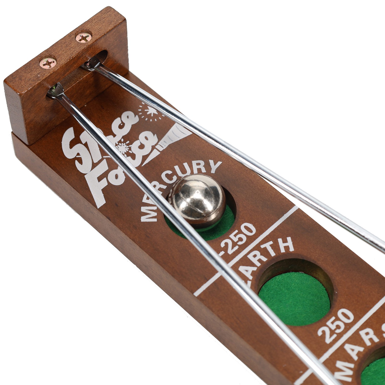 WE Games Shoot The Moon, 1940’s Nostalgia Game, Solid Wood, Walnut Stain, 17.5