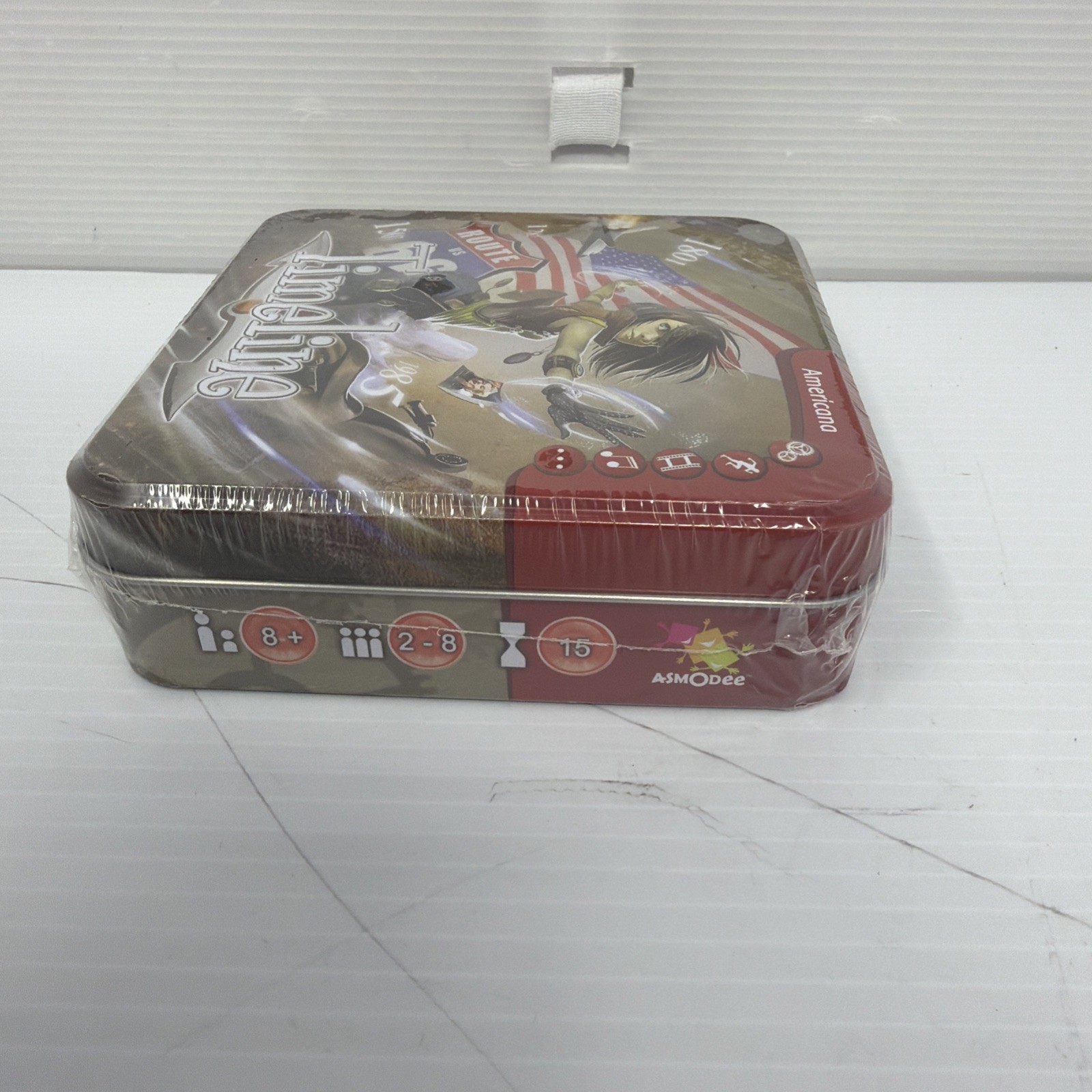 Timeline Americana Asmodee Card Trivia Game Tin SEALED FREE SHIPPING
