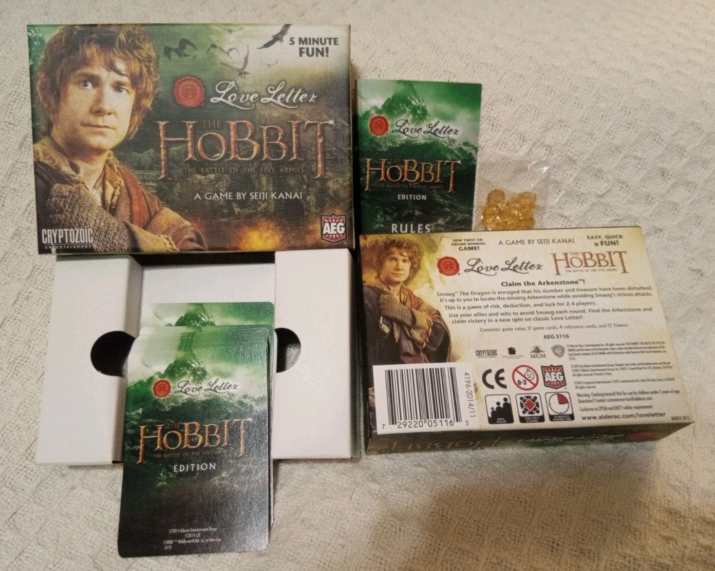 Love Letter The Hobbit Battle Of The Five Armies Game Never Played Cryptozoic