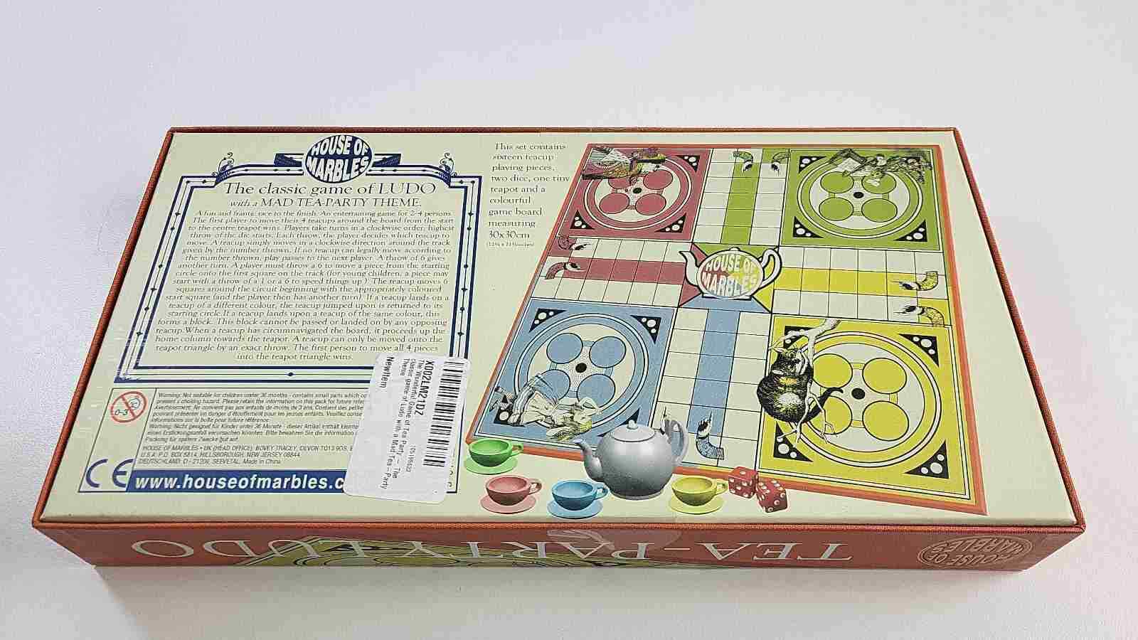 Tea Party LUDO Or Pachisi Game House Of Marbles England