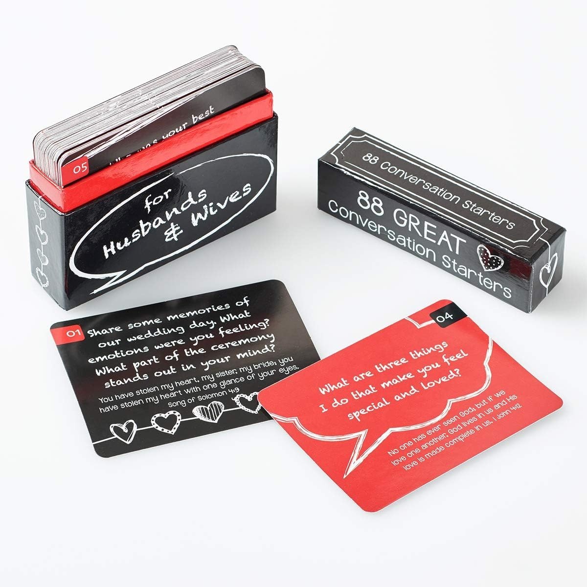 88 Great Conversation Starters For Husbands And Wives “ Romantic Card Game For