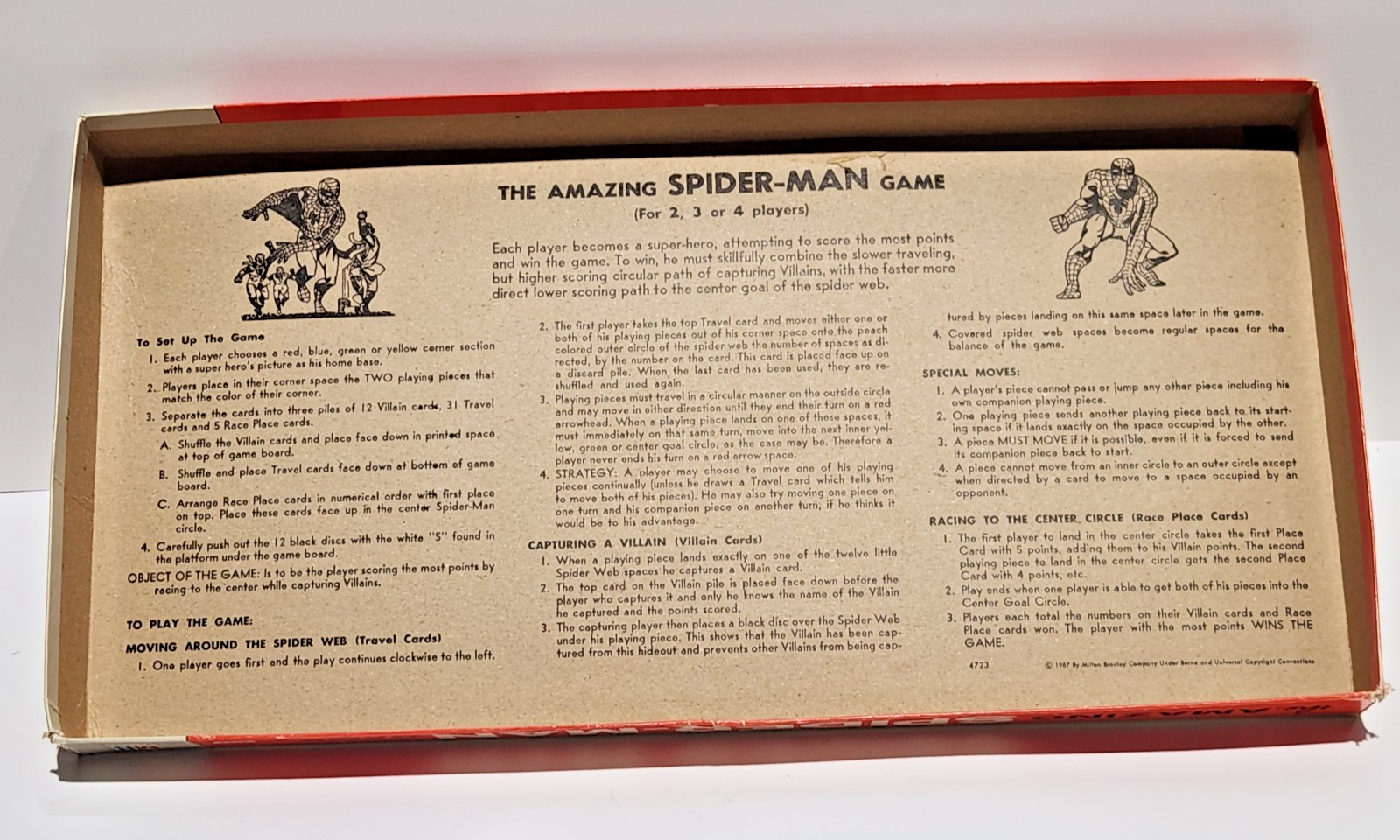 The Amazing Spiderman Board Game 1967 Vintage Milton Bradley Ditko Art Complete