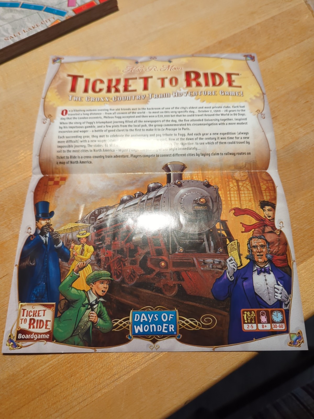 Ticket to Ride Cross-Country Train Adventure Board Game – Complete Set