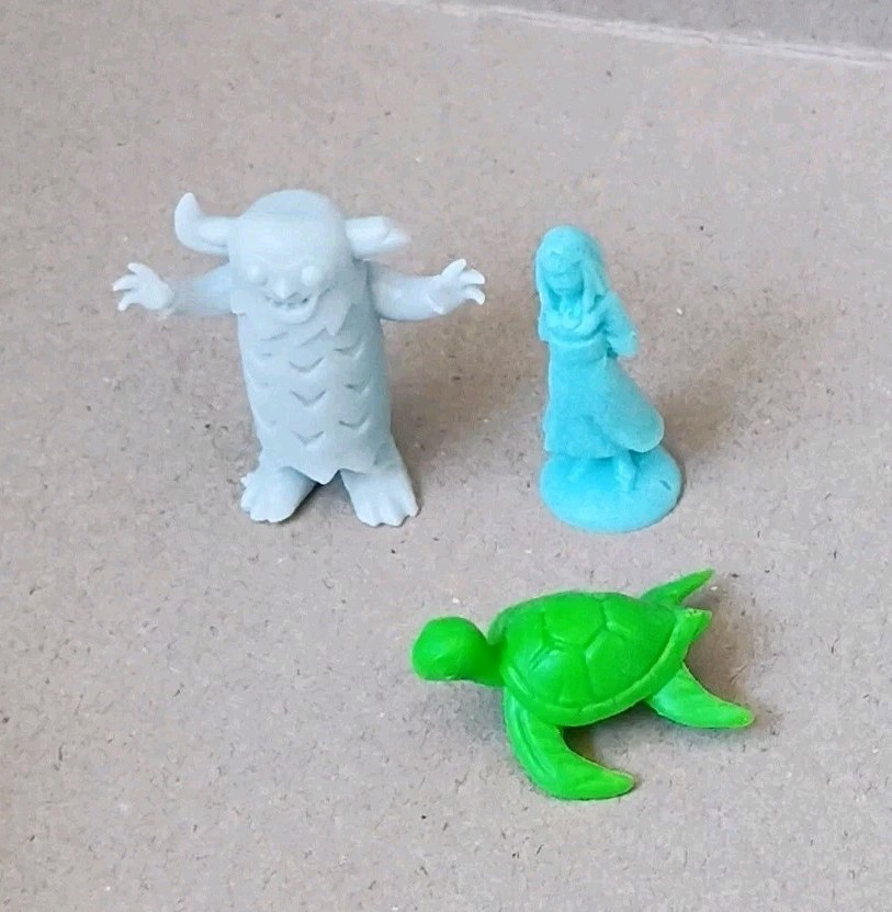 Machi Koro Legacy Replacement Game Figures Set Yokai Princess Turtle 3pc
