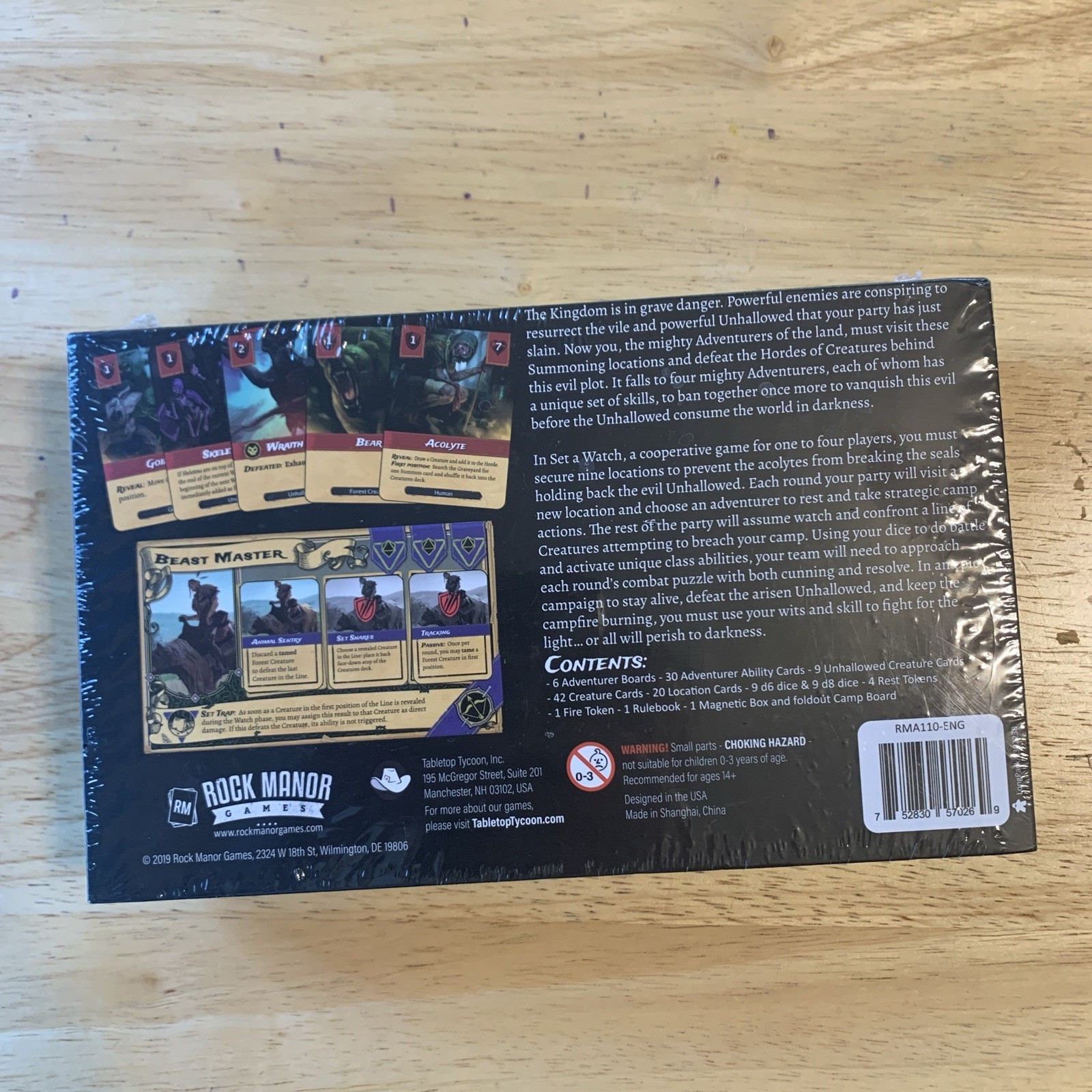 Set A Watch Board Game (Rock Manor Games, 2019) Brand NEW SEALED Todd Walsh