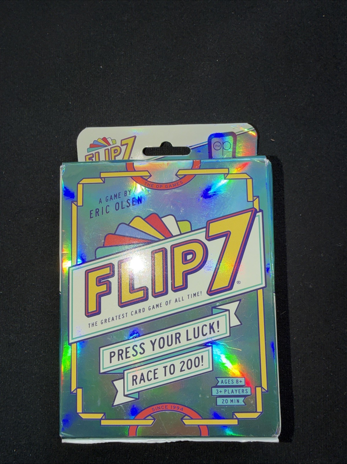 Flip 7 Card Game by The Op – Holographic Edition – Ages 8+ – Complete – New/Seal