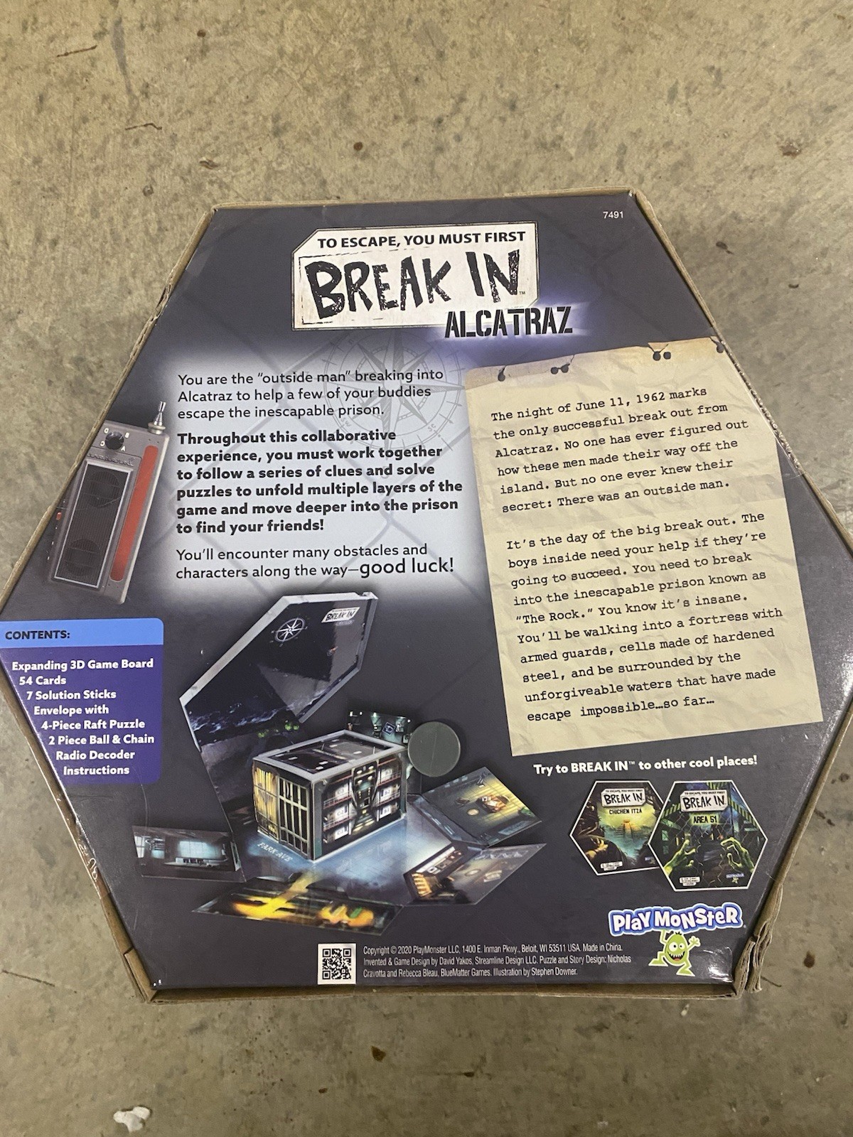 New – PlayMonster Break In – Alcatraz – Ages 10+ | 1-6 players