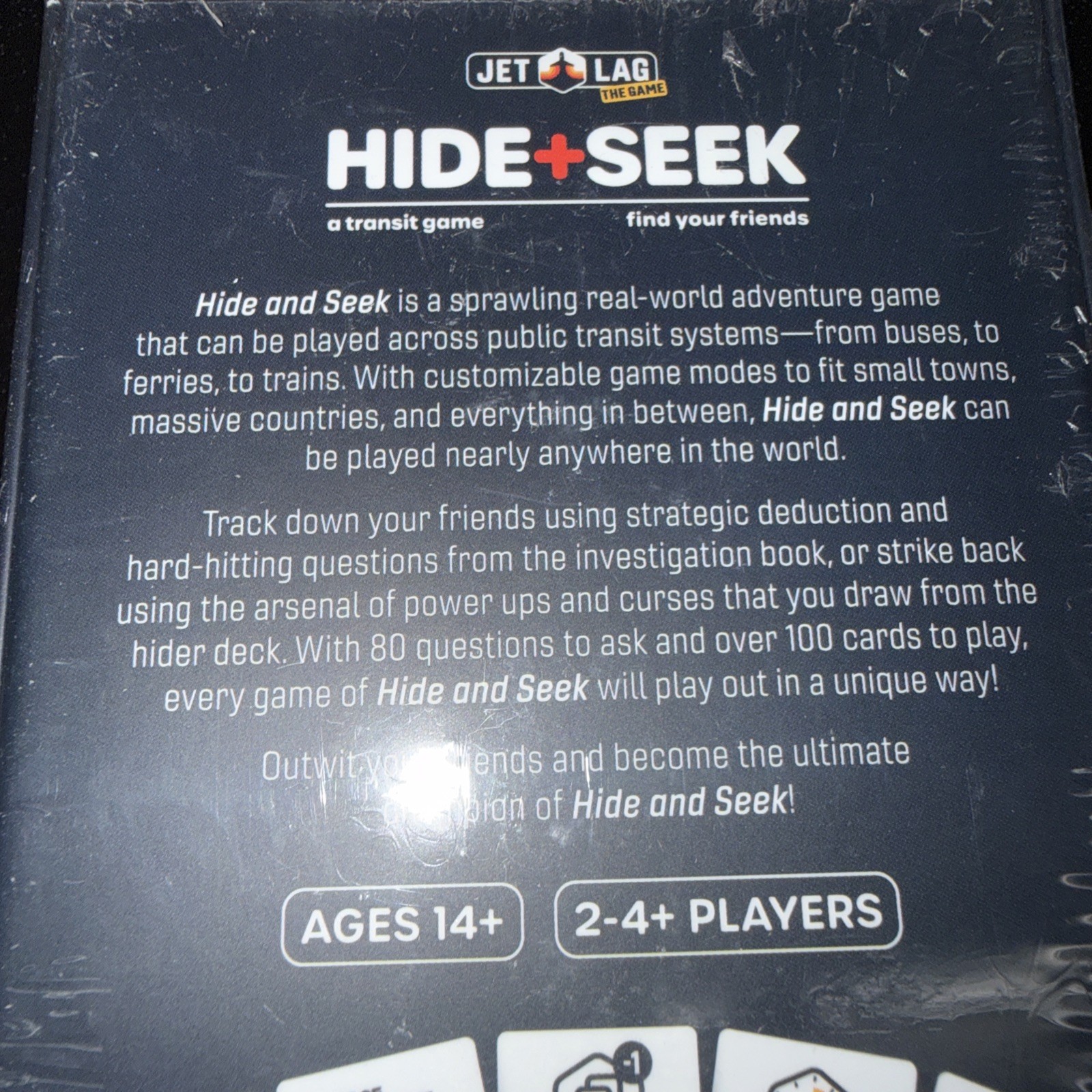 Jet Lag The Game: Hide + Seek: A Transit Game, 2-4+ Players NEW SEALED