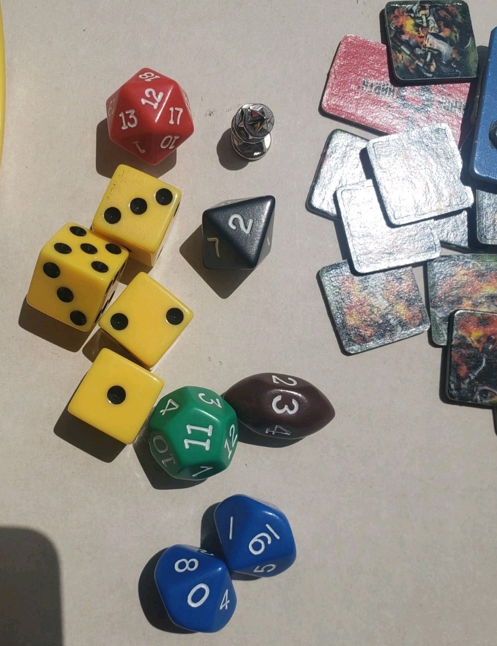 Vintage Battle Ball Future Football Game Replacement Pieces Figures Dice