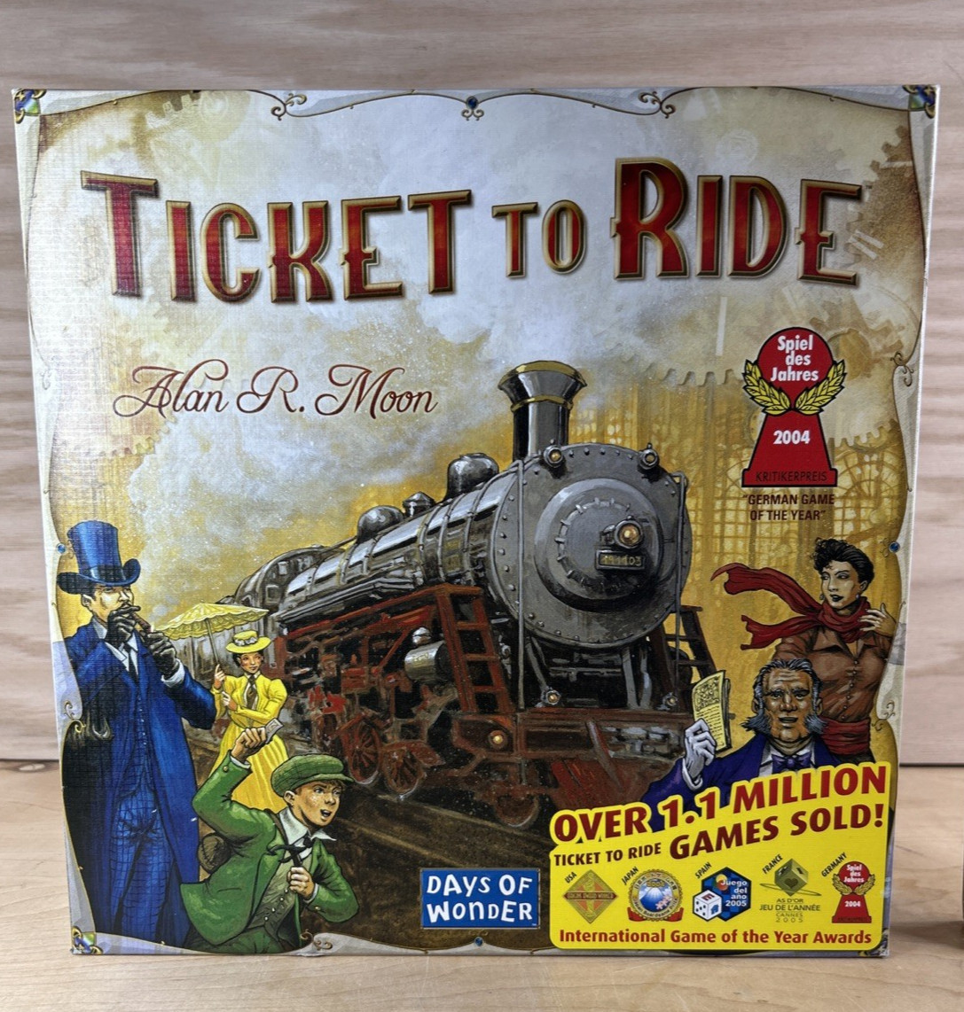 Days of Wonder Ticket To Ride by Alan R. Moon Train Adventure Board Game Plus