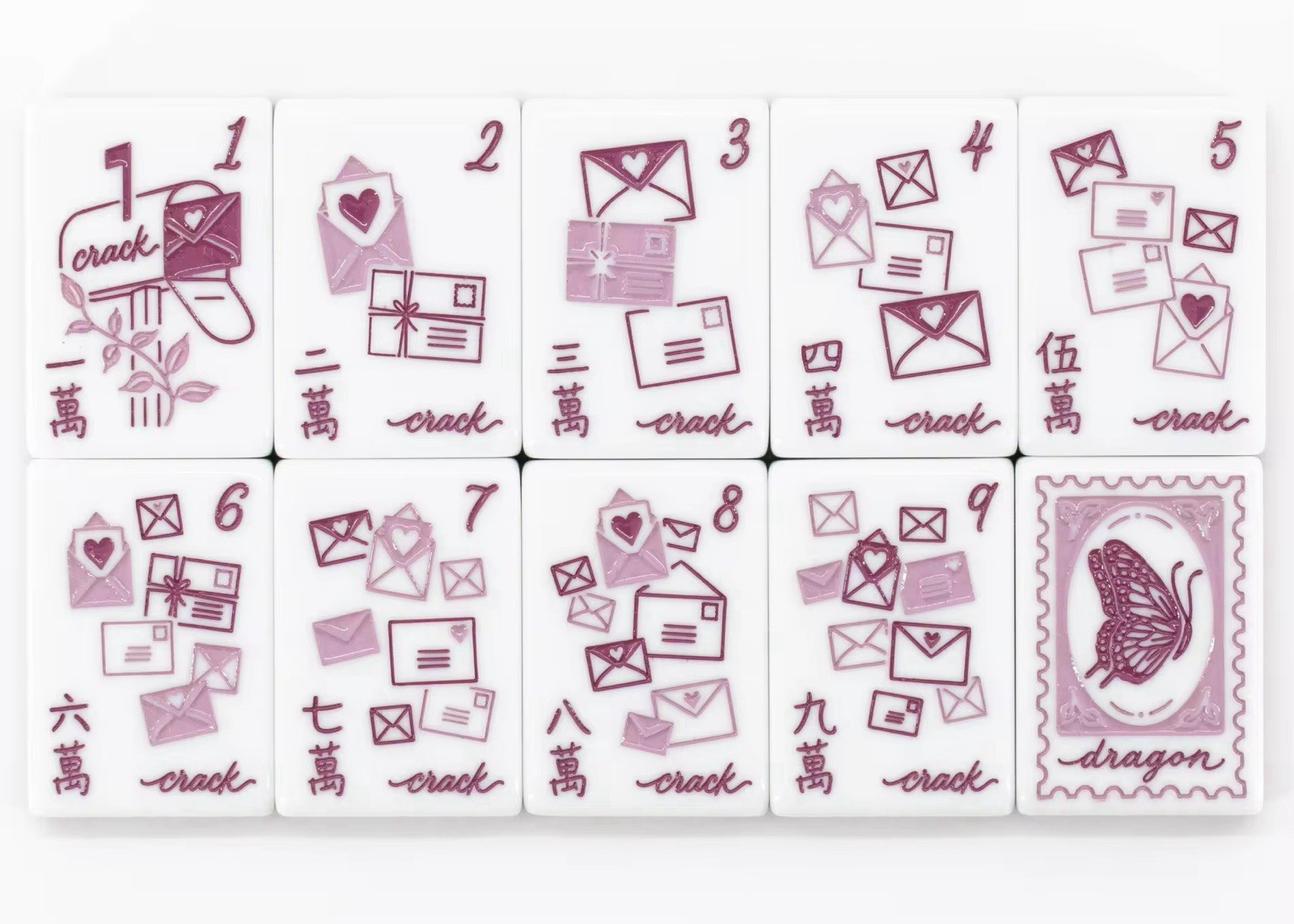 Miss Mahjong Design Hallmark Tiles Set MISS HEIRLOOM Design Mahjong Tiles