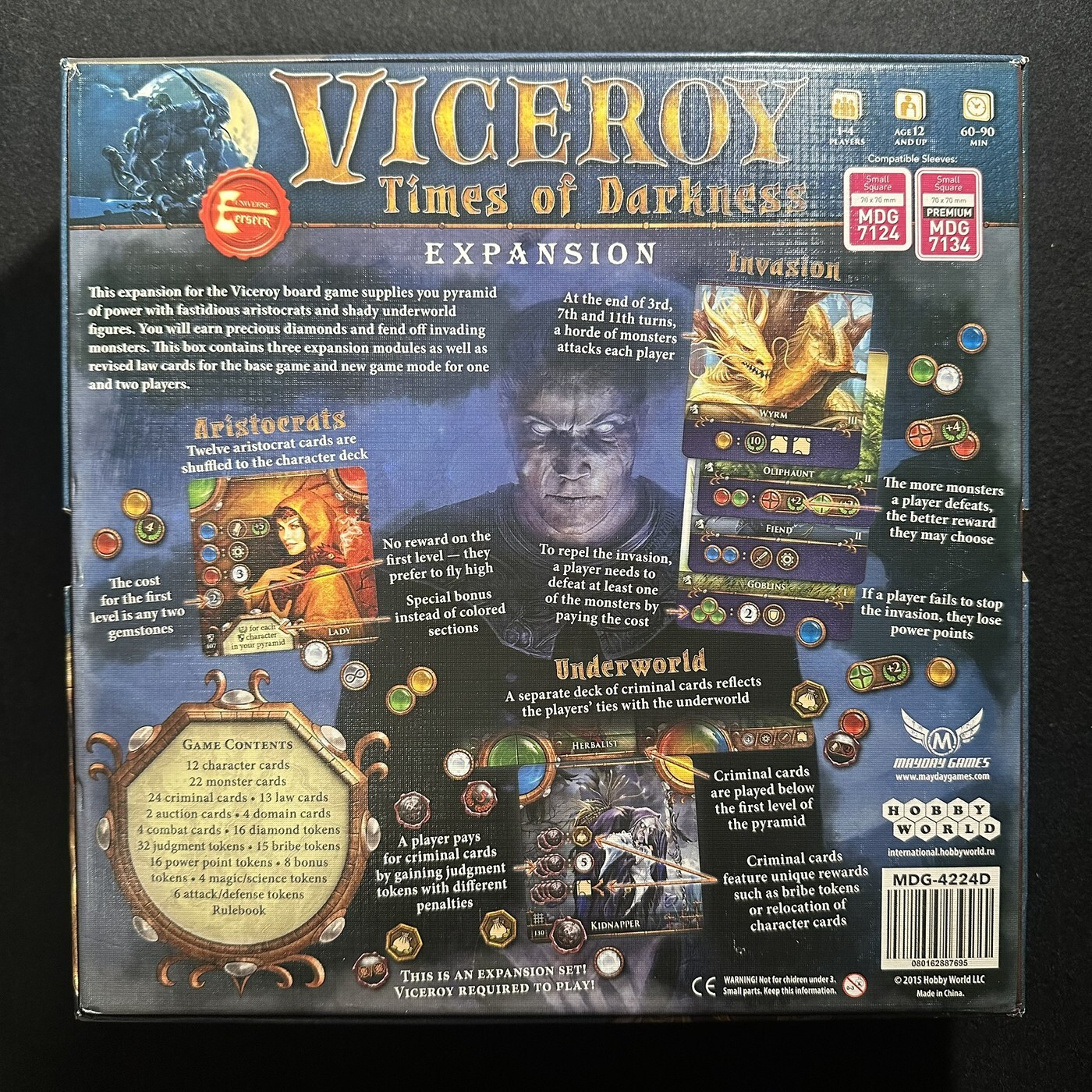 CIB Viceroy Darkness Hobby World 2018 Fantasy Card Game Strategy Expand