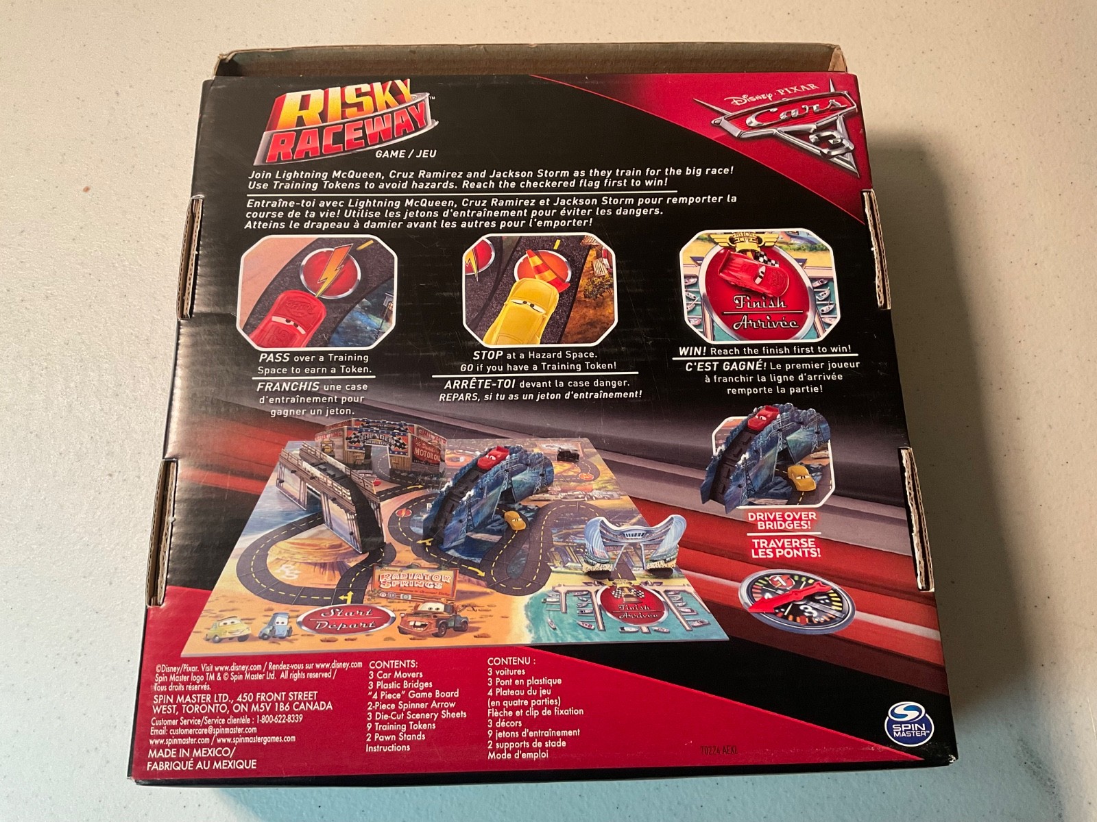 Spin Master Disney Pixar Cars 3 “Risky Raceway”Board Game-Lightning McQueen