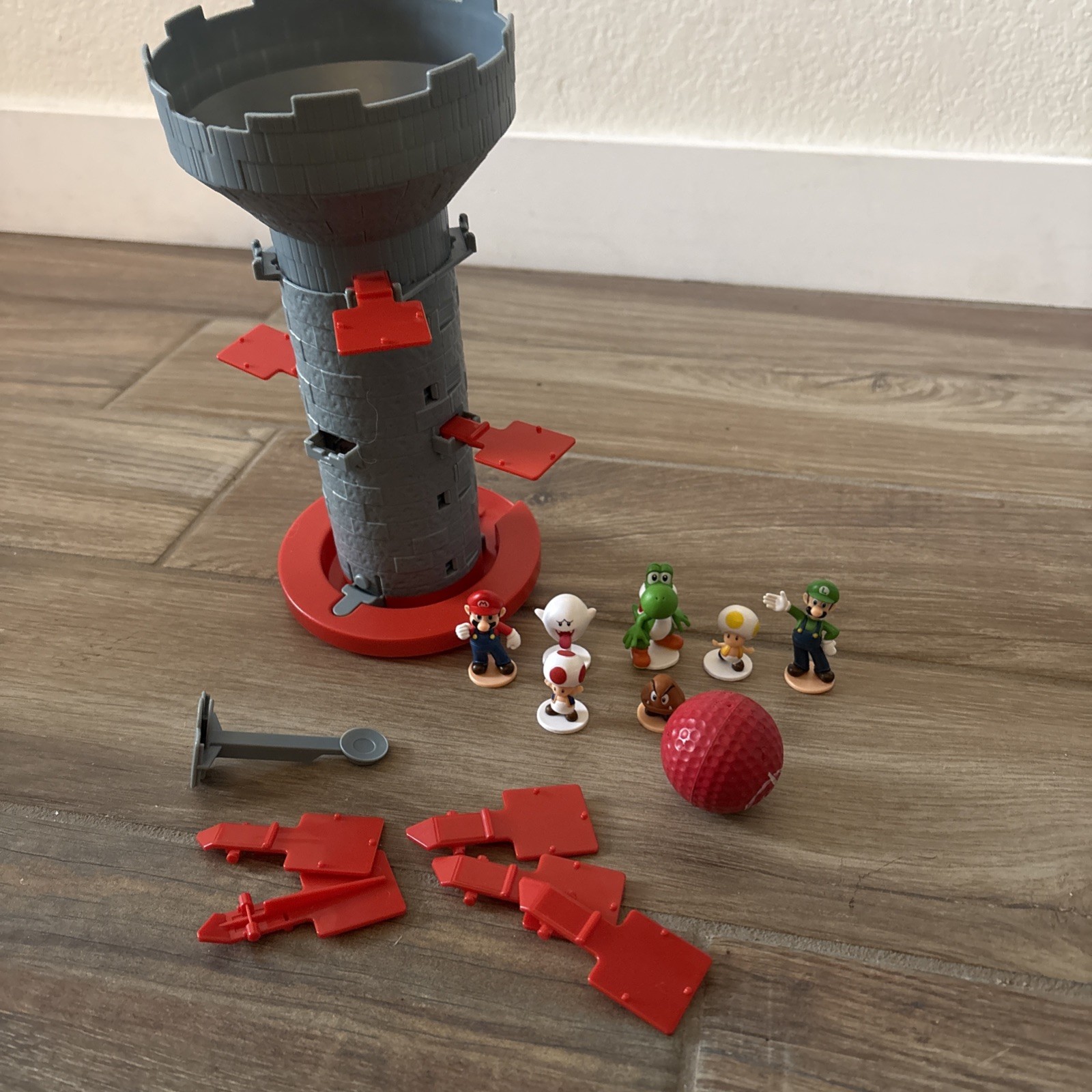 Super Mario Blow Up! Shaky Tower Balancing Game – Tabletop Skill and Action Game