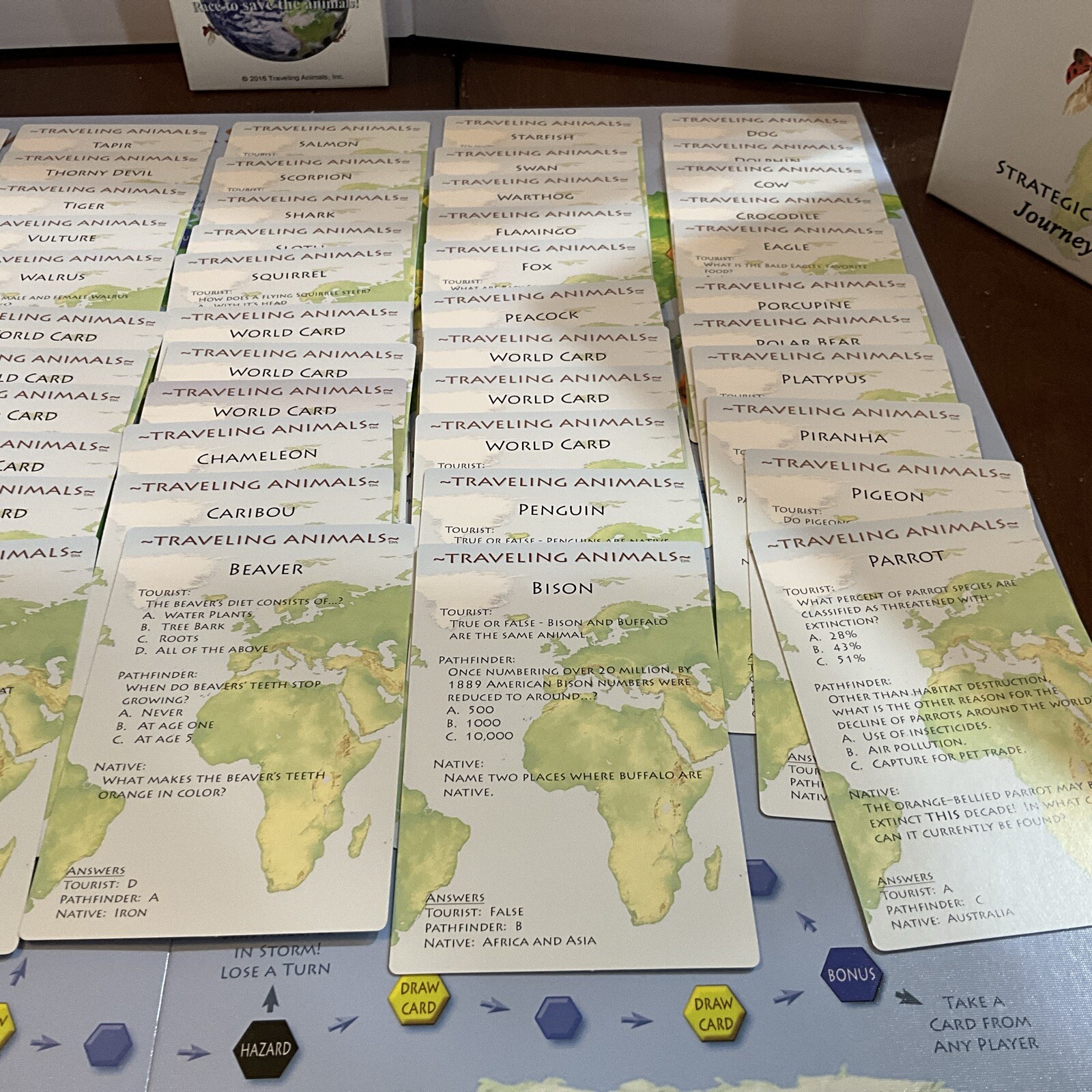 Traveling Animals Race To Save The Animals Board Game