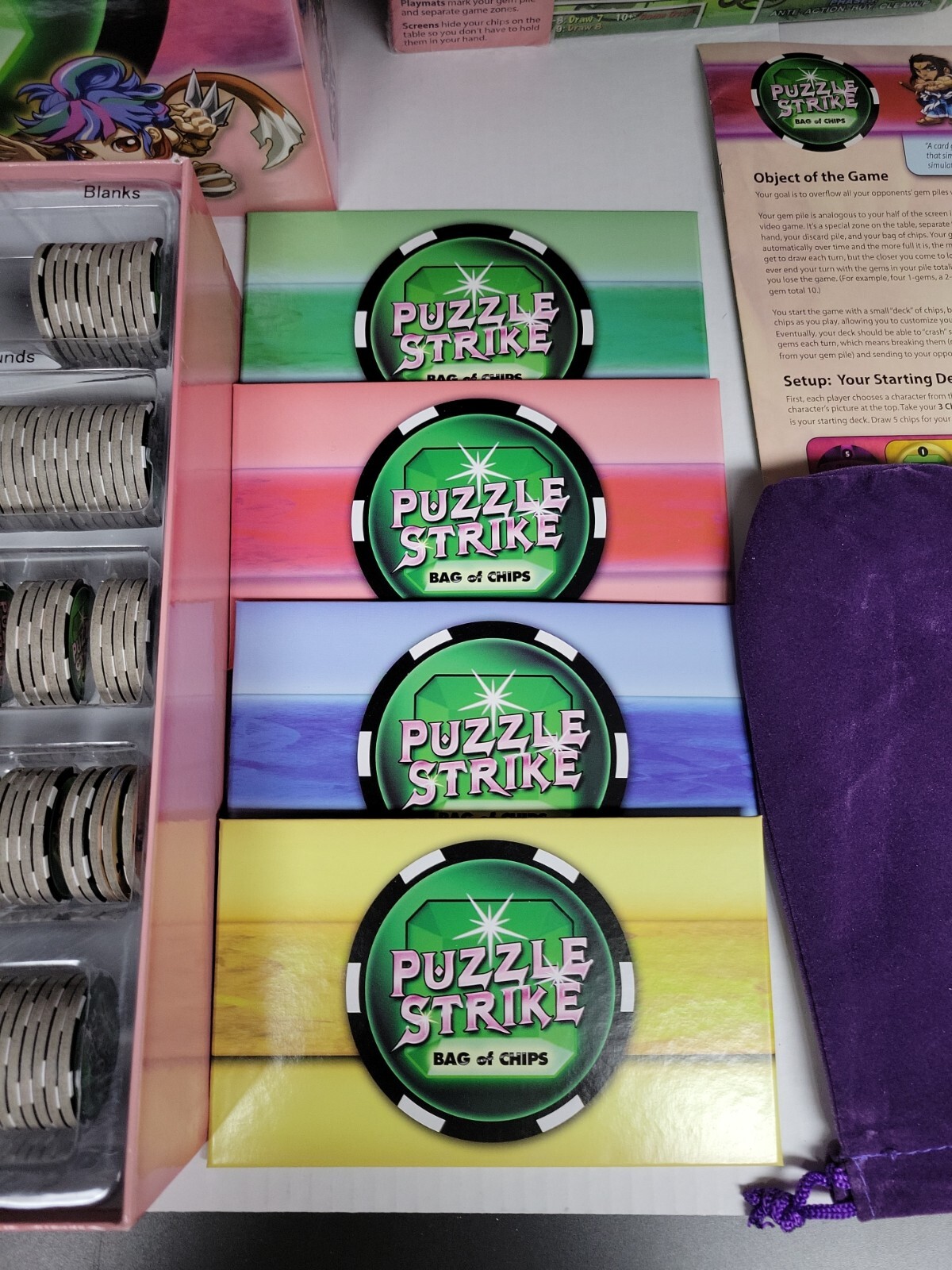 Puzzle Strike: Bag of Chips and upgrade pack by Sirlin games Used Complete