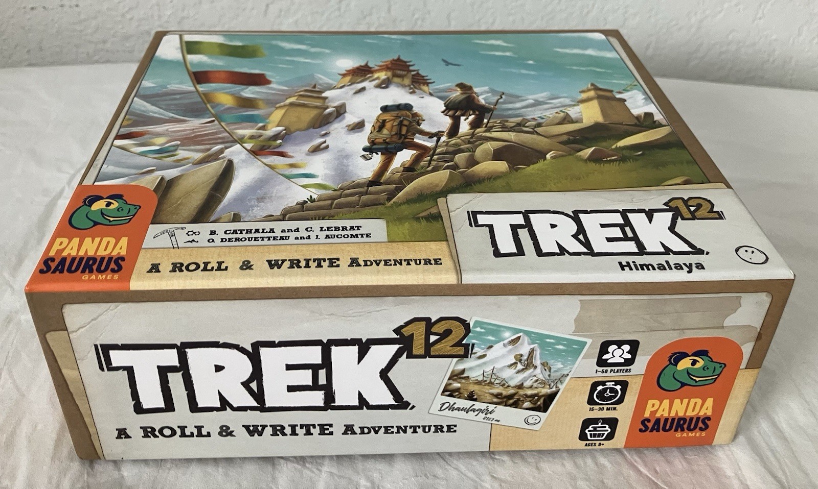 Trek 12 Himalaya A Roll & Write Adventure Board Game Pandasaurus Games Open Box