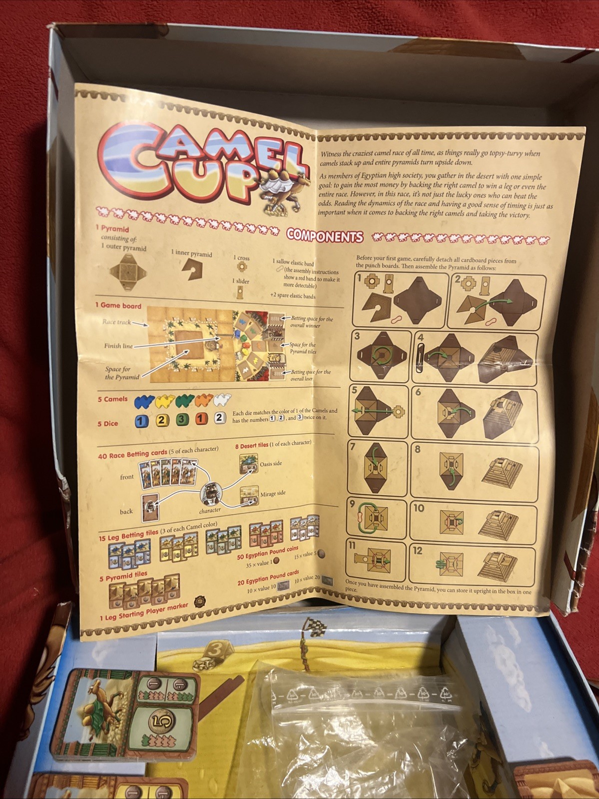 CAMEL UP – Z Man Games – *Missing 1 Die* *Heavy Box Wear*
