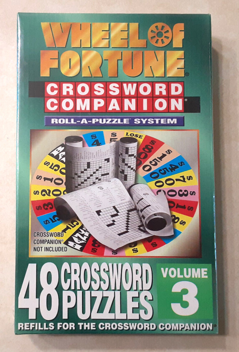 Wheel of Fortune Crossword Companion 48 Puzzle Refill Volume 3 NEW NOS Vintage