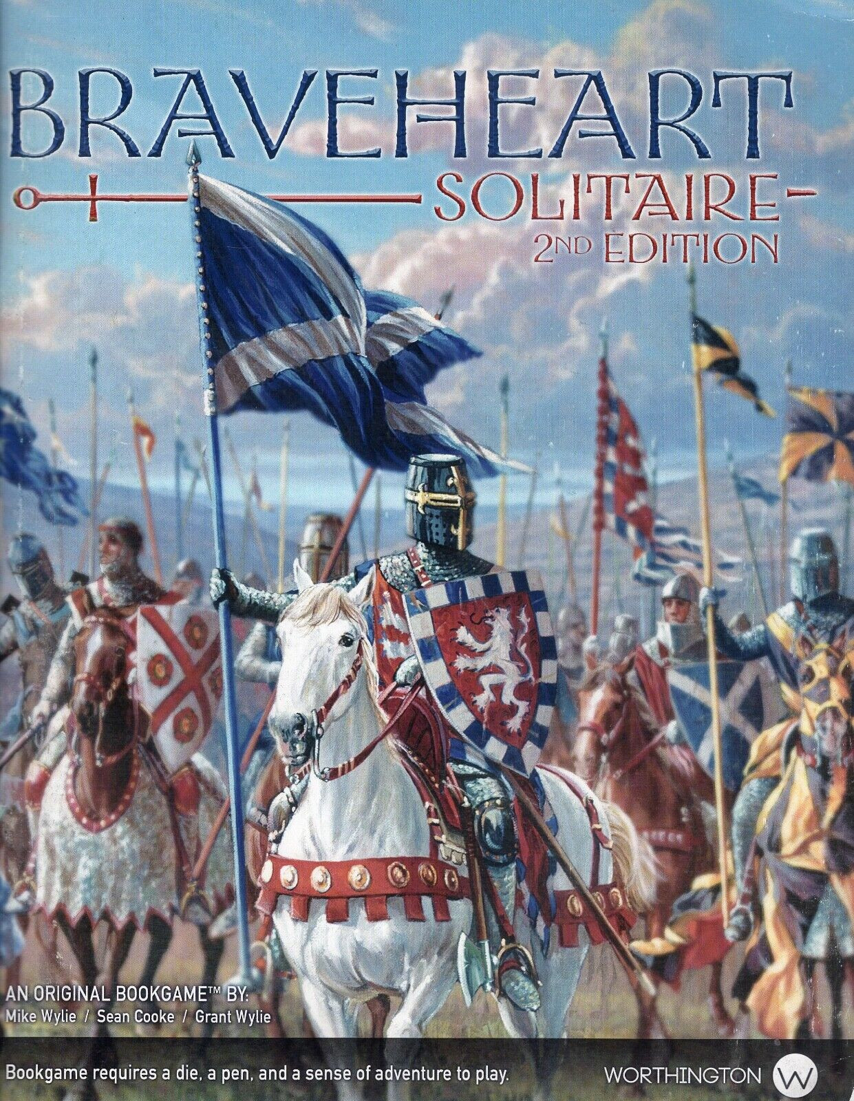 Worthington Games Braveheart Solitaire Bookgame 2nd Edition 2022 NISW Fast Ship