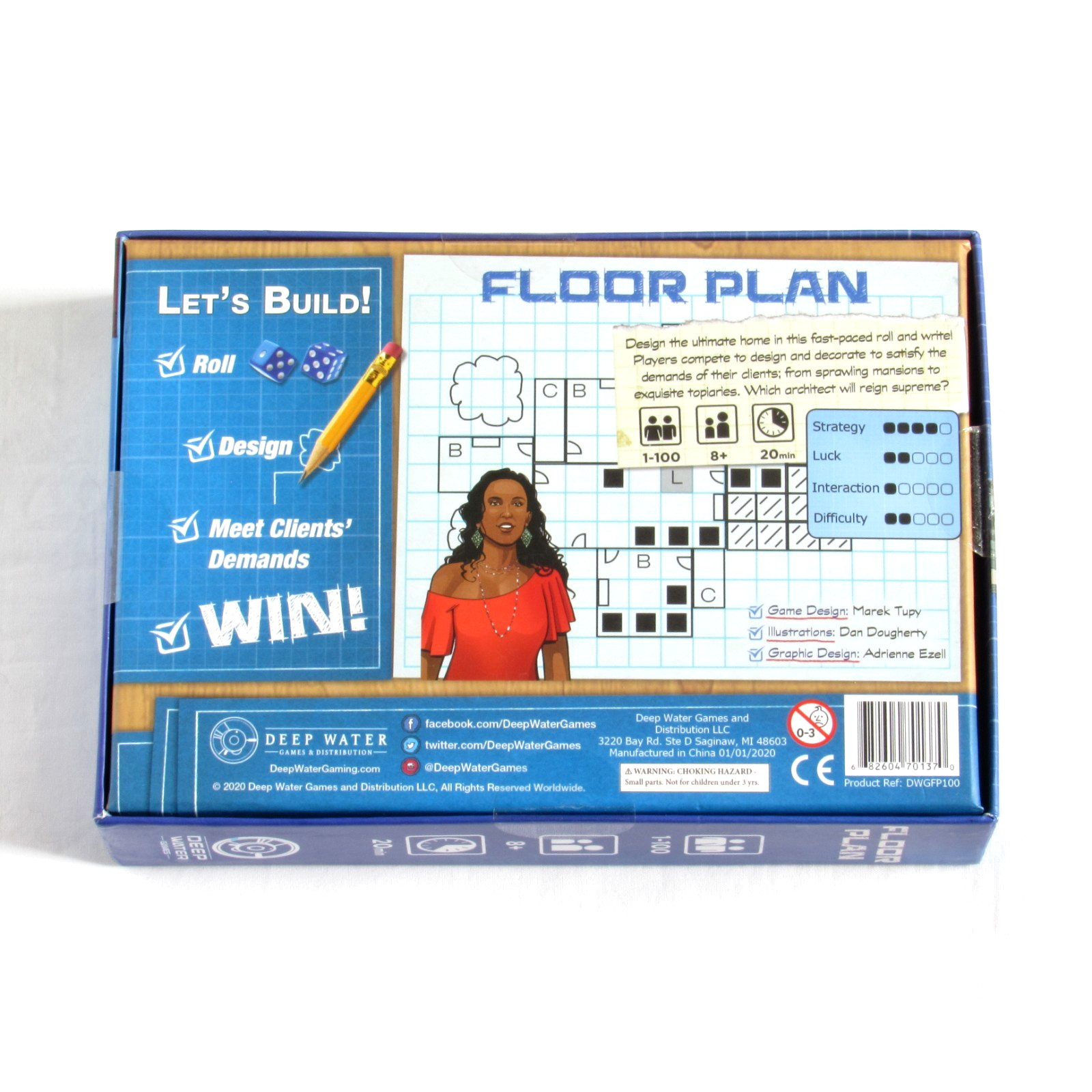 Floor Plan Board Game 2020 Deep Water New Sealed