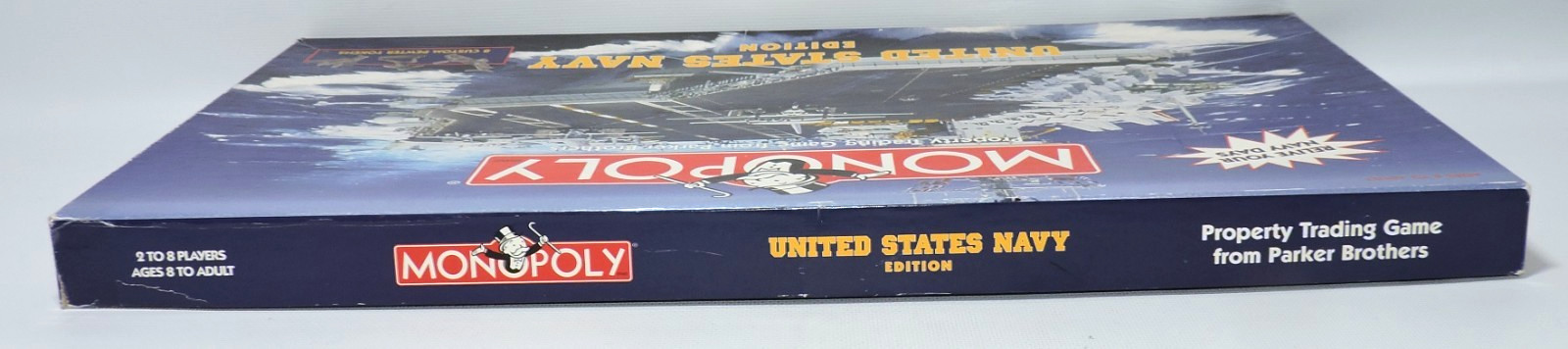 Monopoly United States U.S. Navy Edition Board Game NEAR COMPLETE -3 House/Hotel