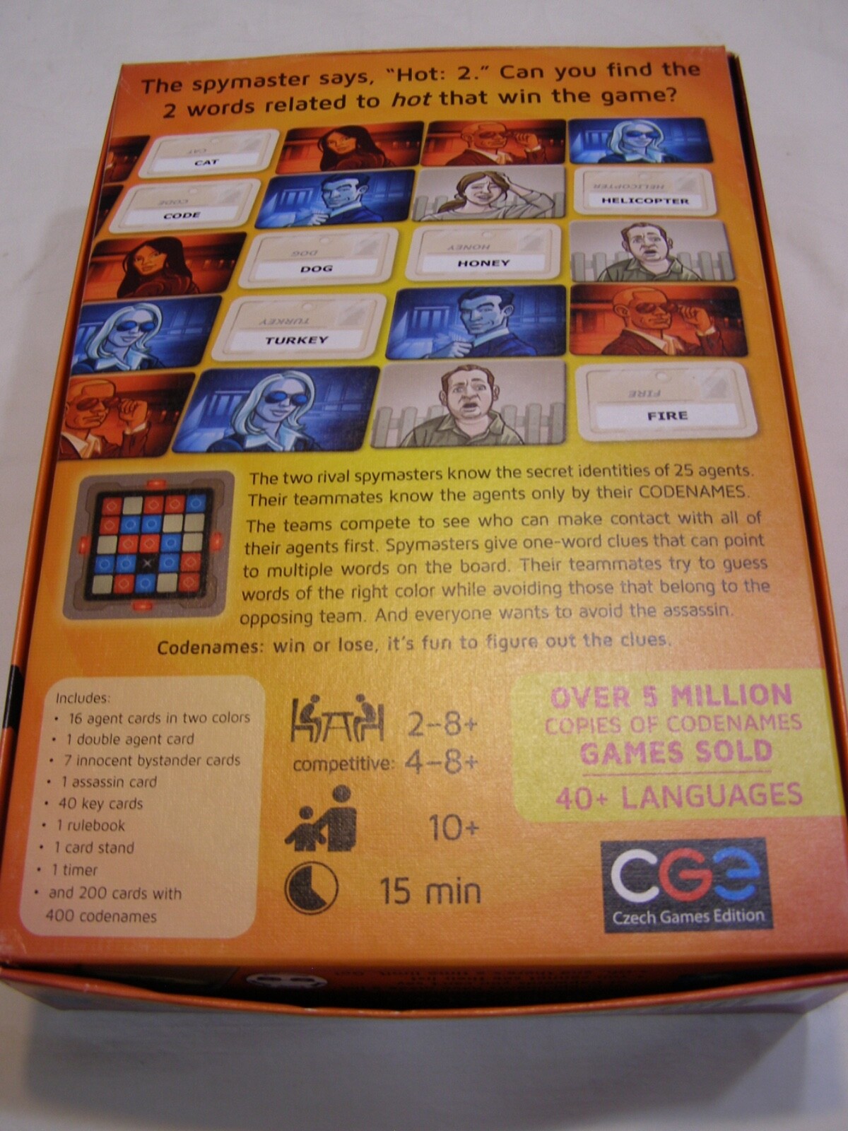 Vlaada Chv’atil CODENAMES Codenames Party Game Czech Republic Made