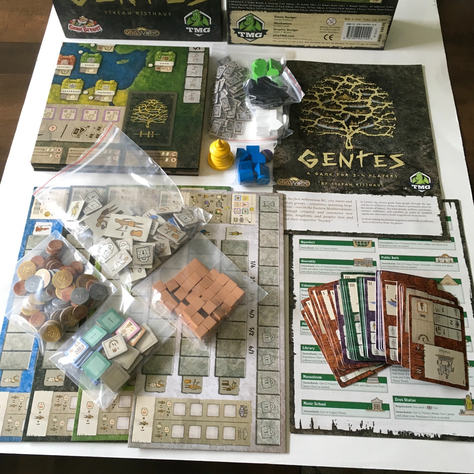 GENTES Board Game by Spielworxx #TTT 2028 1st Edition 2018 English NEW