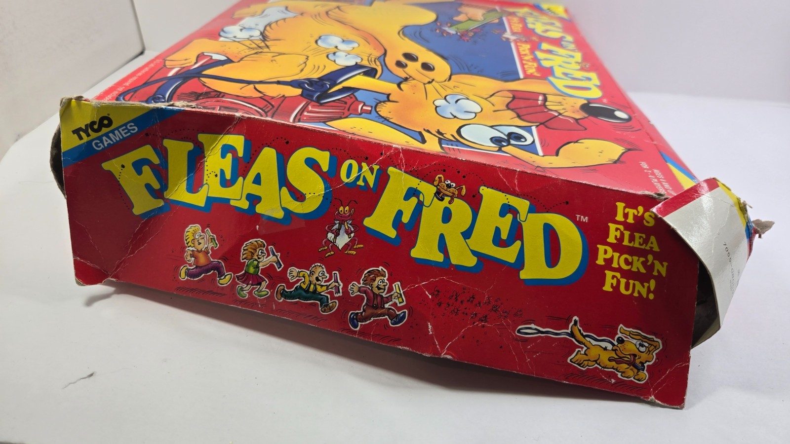 Vintage 1993 Fleas On Fred Tyco Game Tested Missing Pieces Damaged Box Heavy Use