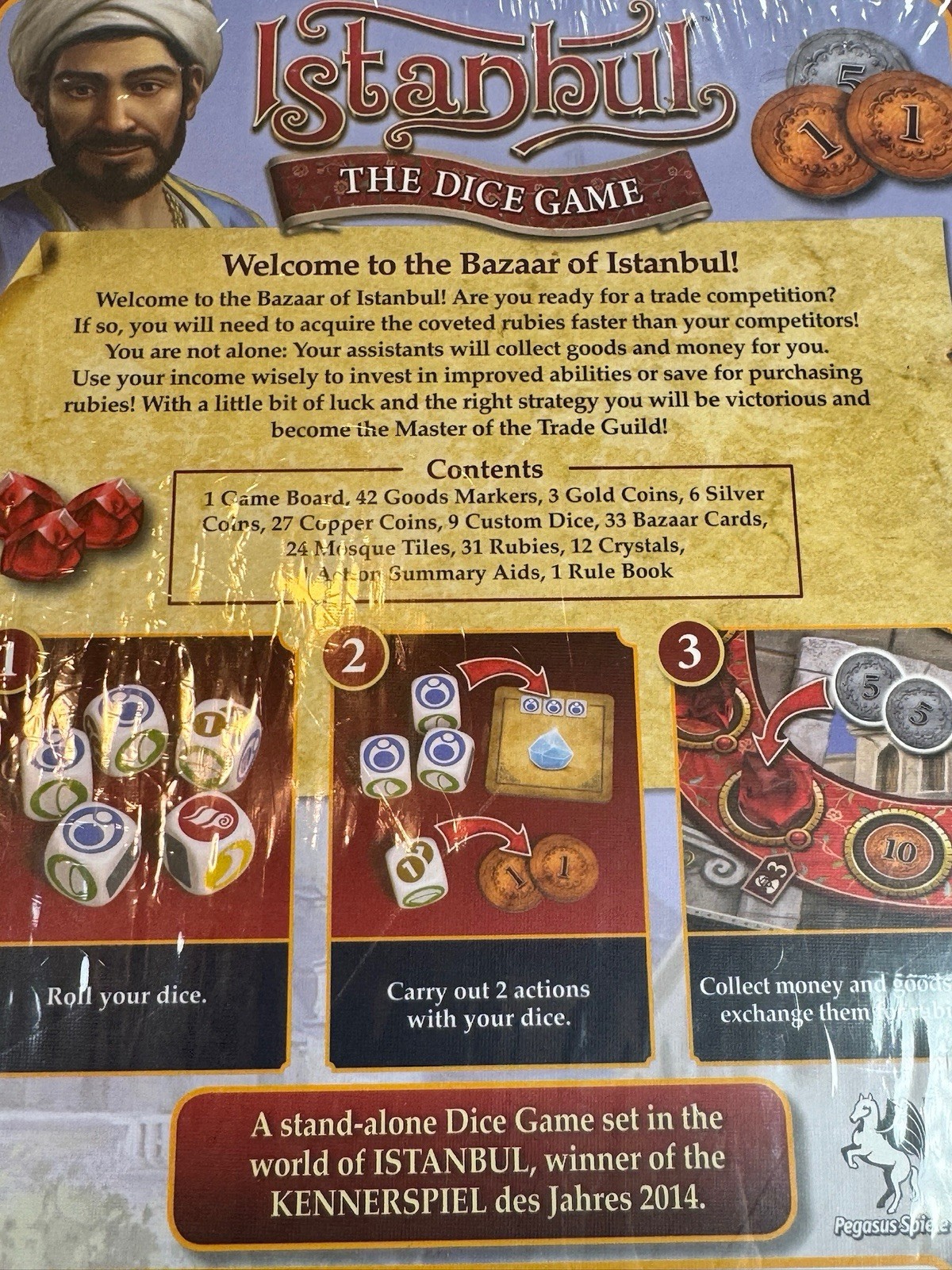 Istanbul: The Dice Game Brand New Sealed AEG 2-4 Players Rudiger Dorn Pegasus