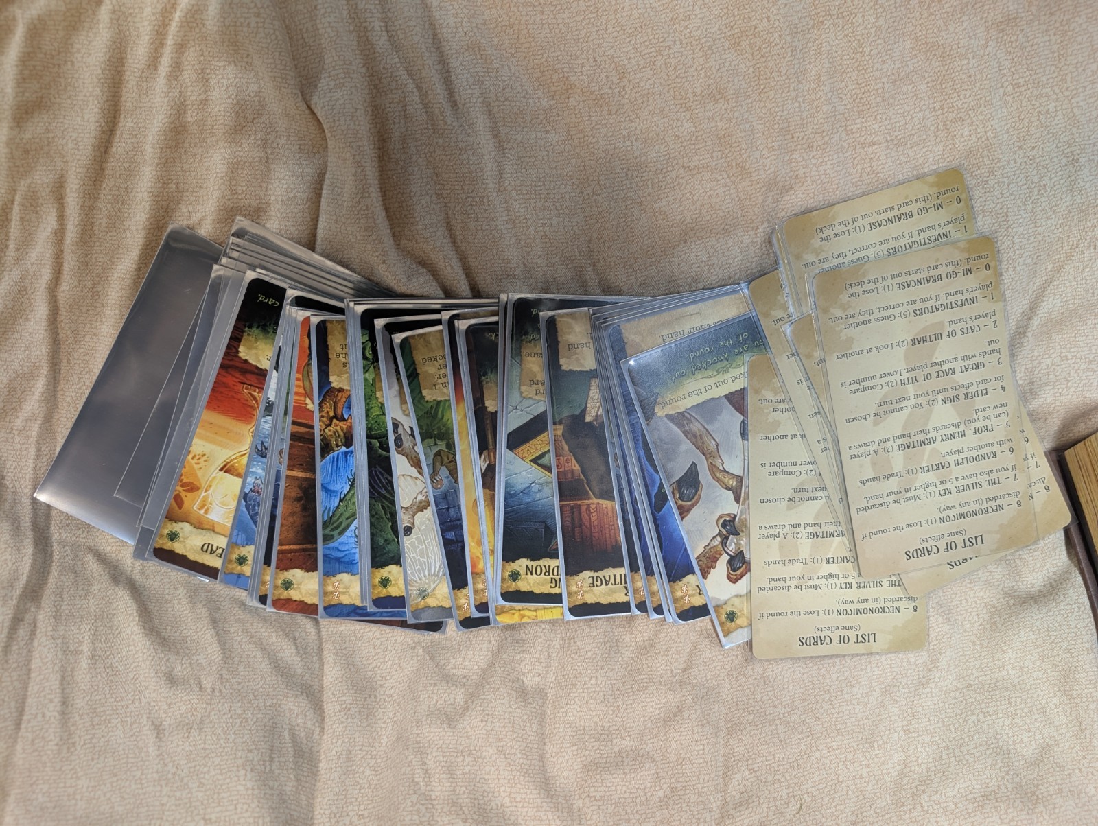 Lovecraft Letter Card Game Complete Cards and Tokens AEG Seiji Kanai