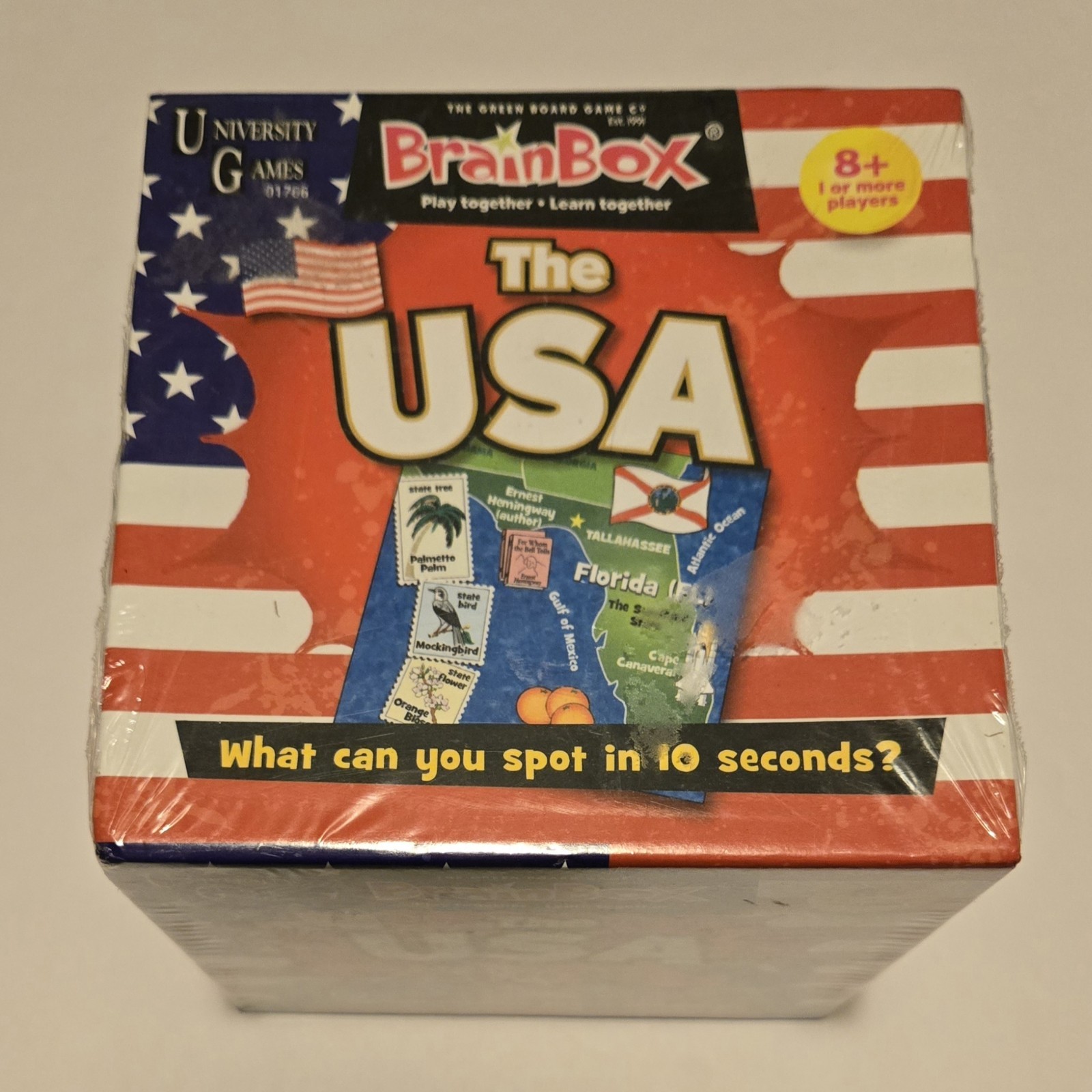 Brain Box, The USA, Board Game, NEW! Challenge Learn States, Capitals, Age 8 up
