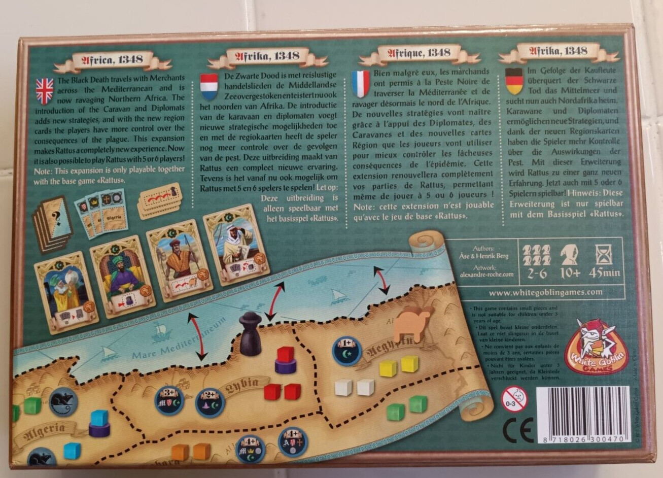 Rattus Africanus Game Expansion – Z-Man Games – COMPLETE, UNUSED