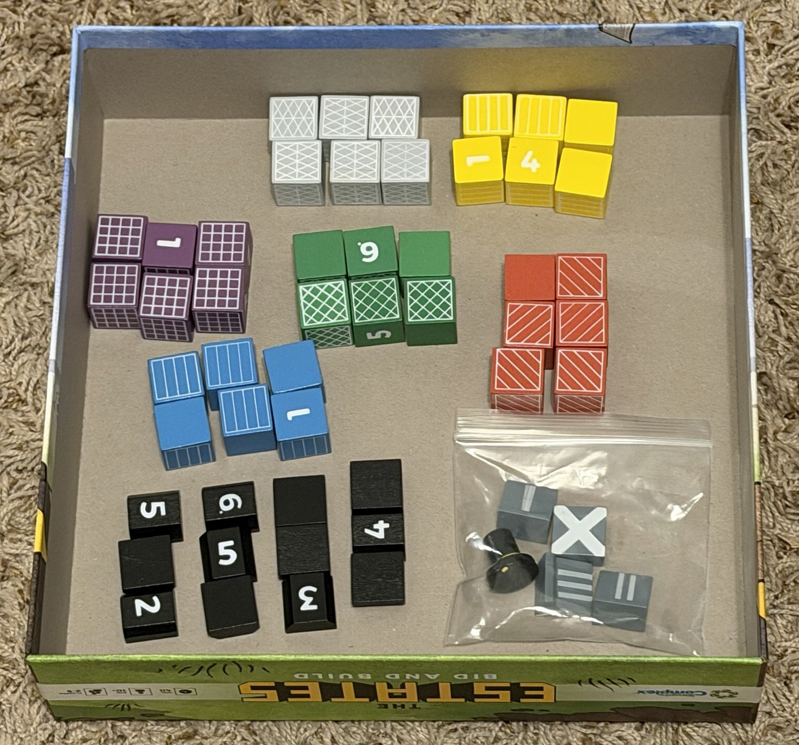 The Estates: Bid & Build Board Game Complete