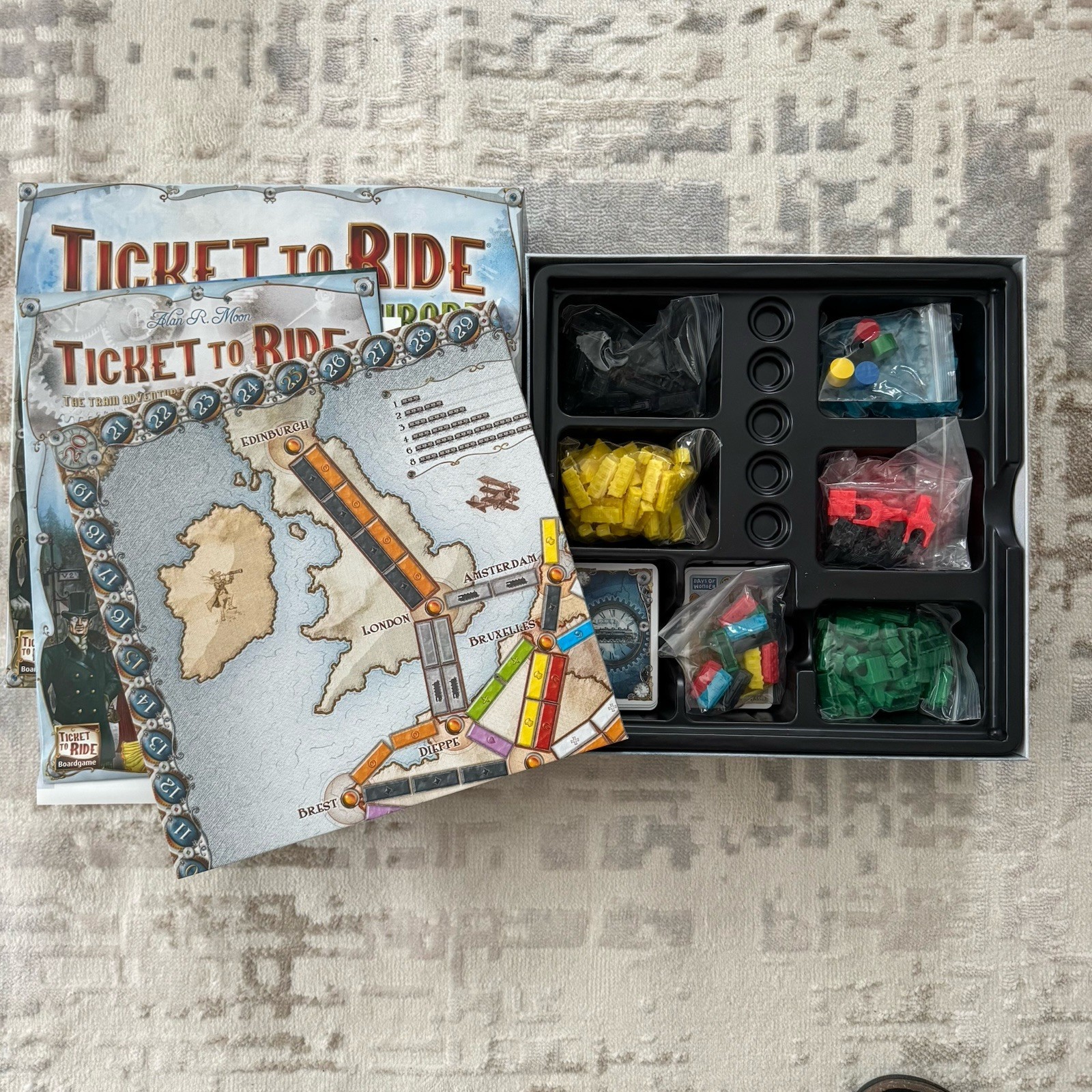 Days of Wonder Alan R. Moon Ticket To Ride Europe board game Complete