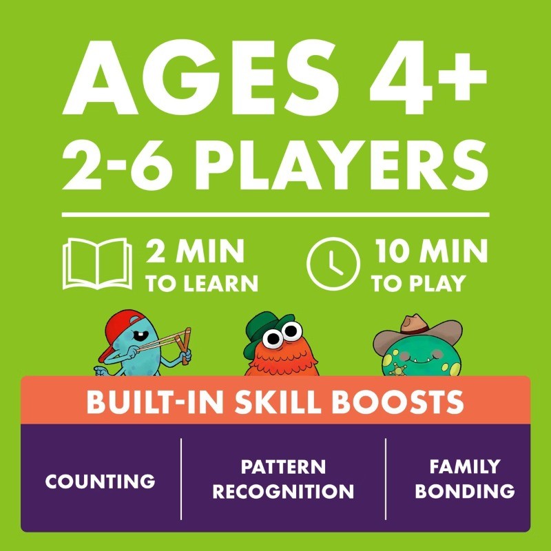 Monster Match Board Game: Educational Social Skills, Fast Play, 2-6 Players