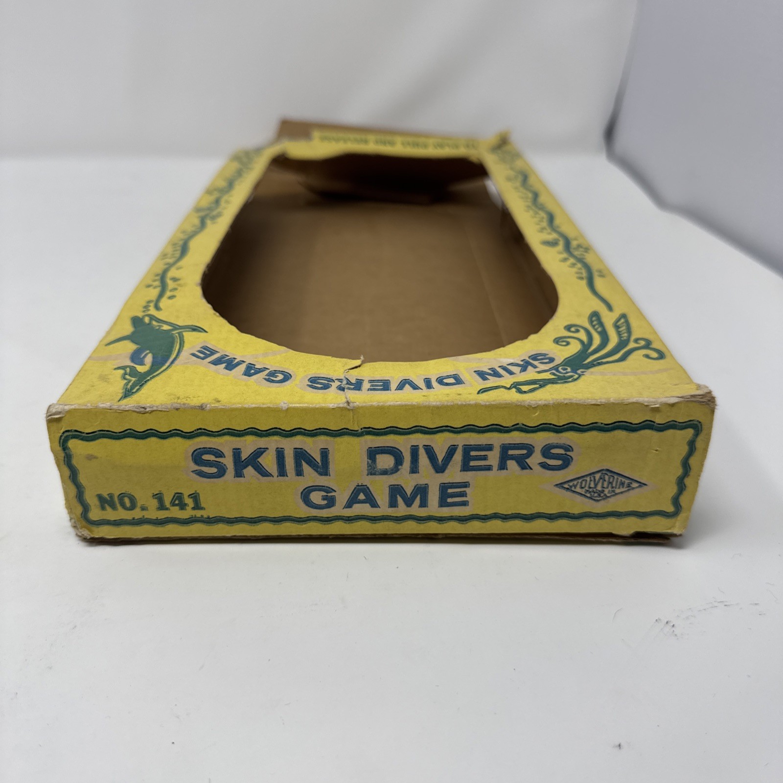 Table Pin-Ball Game Tin Wolverine-Skin Divers w/Mermaid/CreaturesWITH BOX RARE⭐️