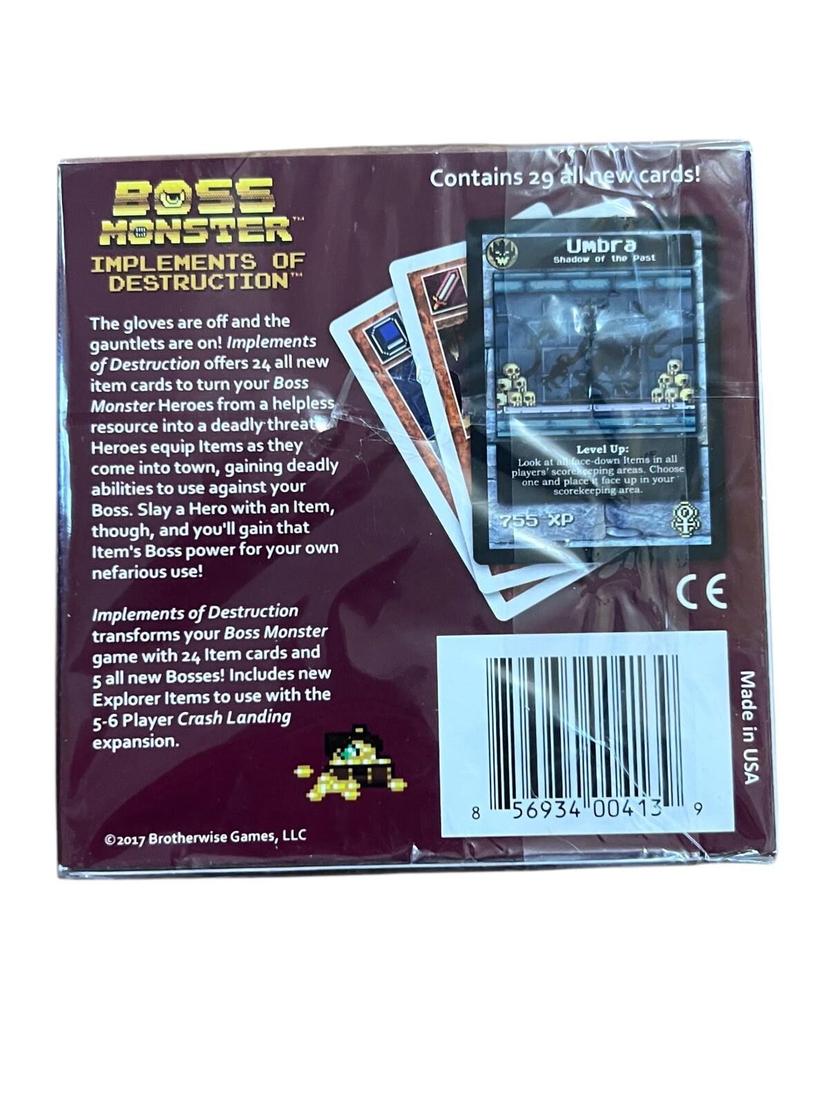 Boss Monster Implements Of Destruction Expansion New Sealed 29 Cards Included