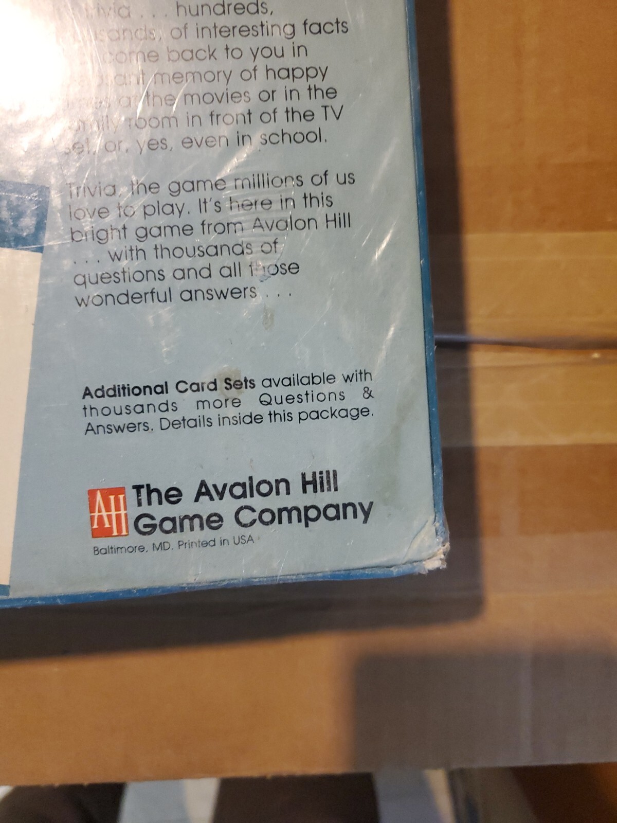 The Avalon Hill Game Company’s Game Of Trivia 1981 Vintage Bookshelf Board Game