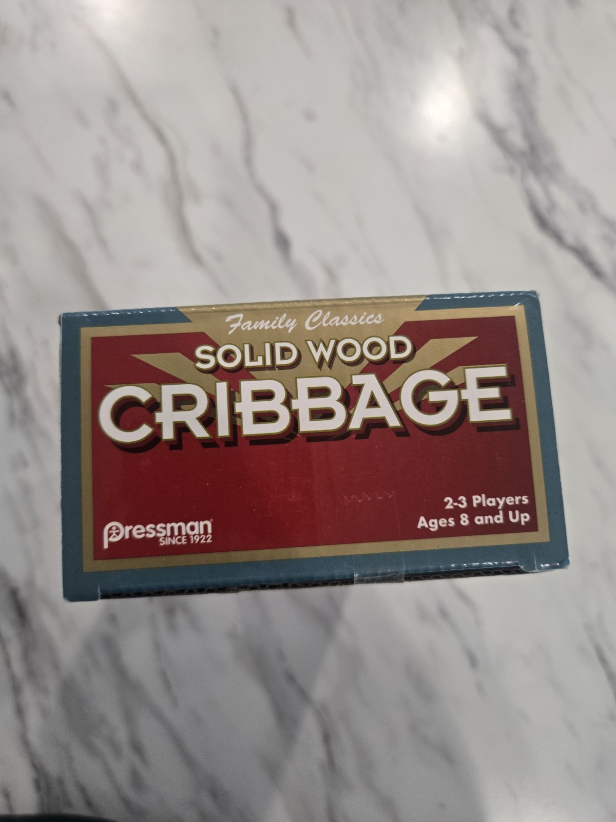 Pressman Solid Wood Cribbage Board Game