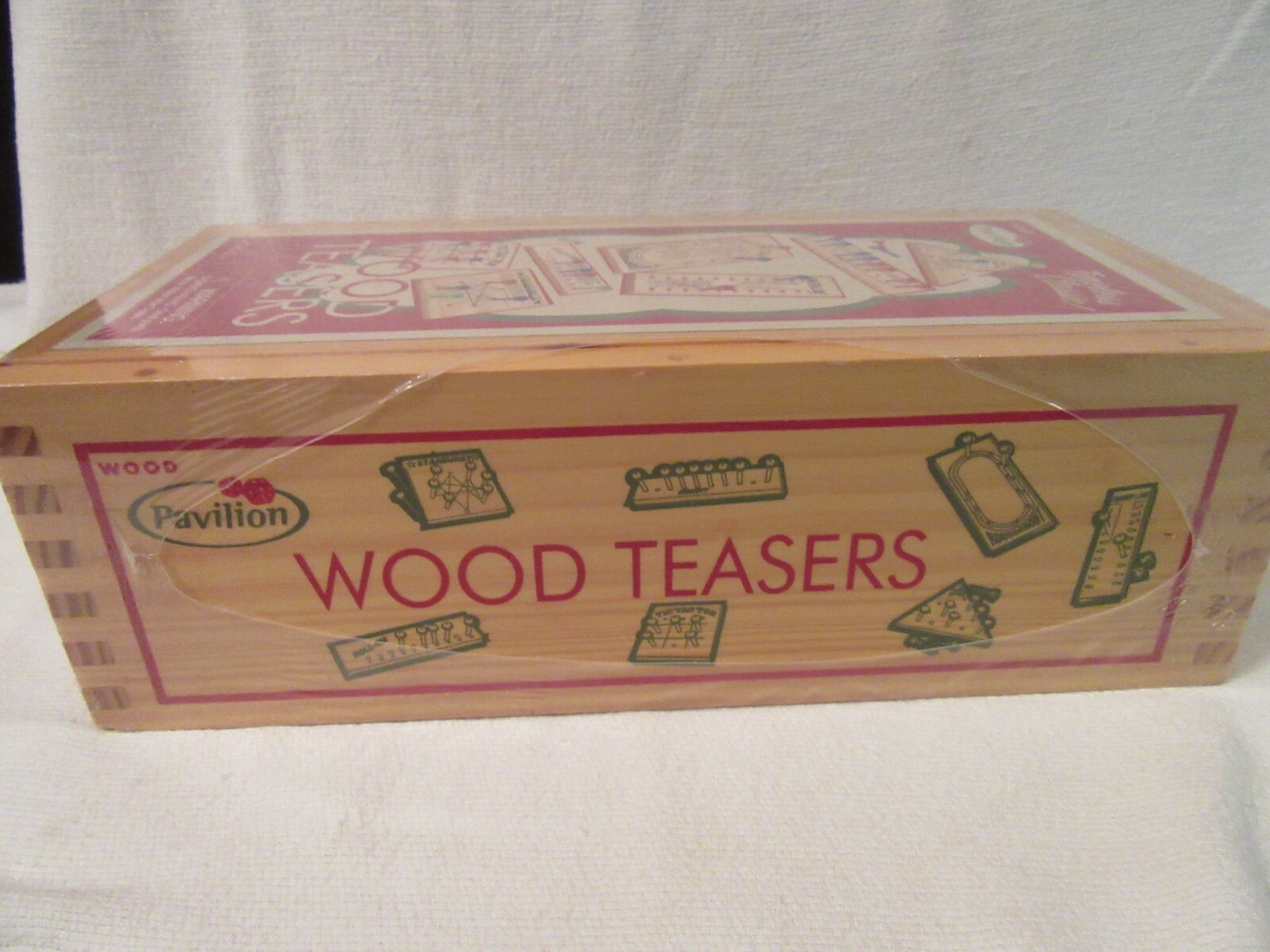 Pavillion Wood Game Set, Brain Teasers, NIB, Classics, Roll-em, Tic Tac Toe, etc